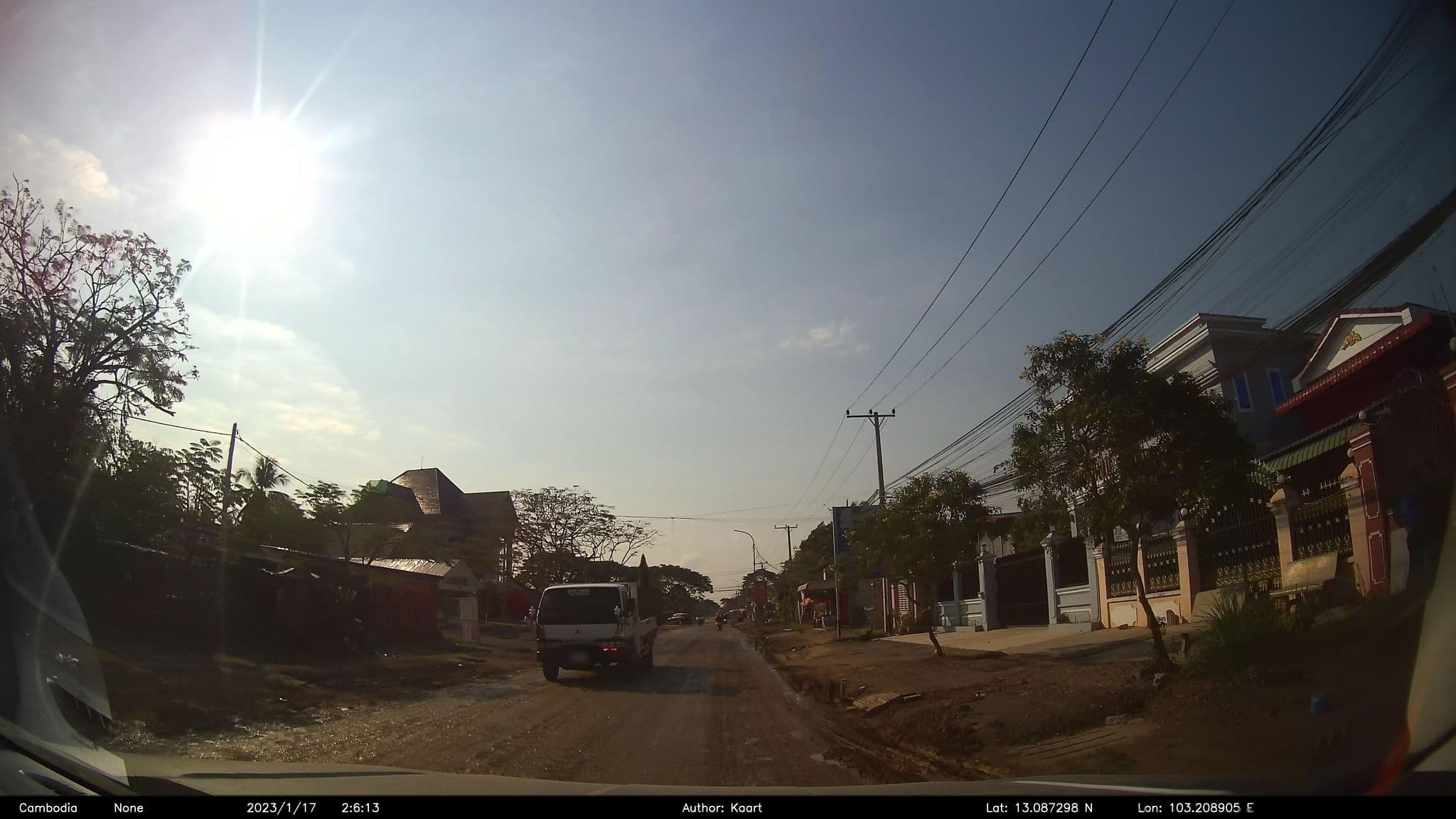 Street view near Hi Homestay, Battambang — © kaart_2 (CC BY-SA · Mapillary)