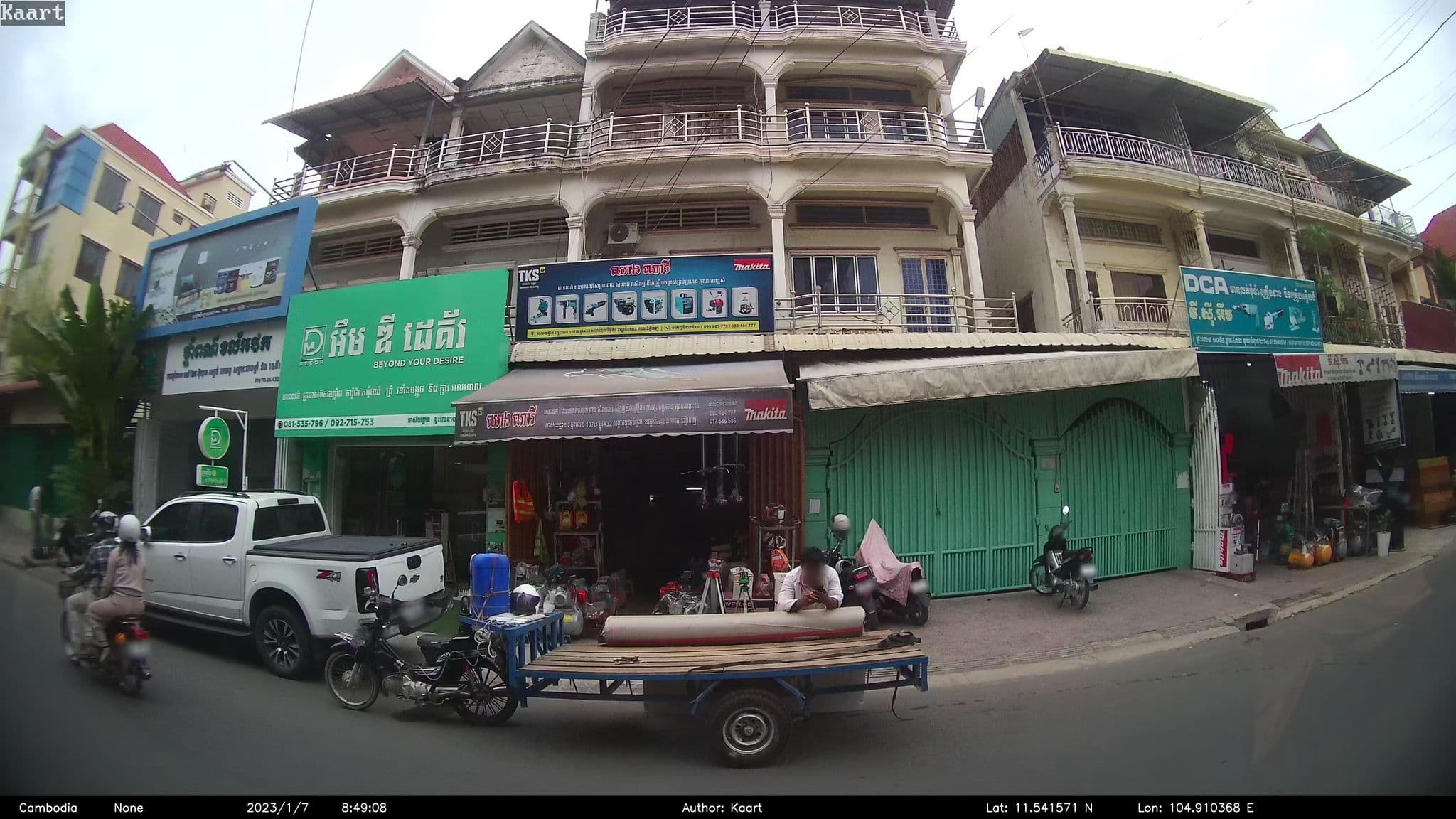 Street view near Home Frog Guesthouse, Tuŏl Tumpung — © kaart_2 (CC BY-SA · Mapillary)