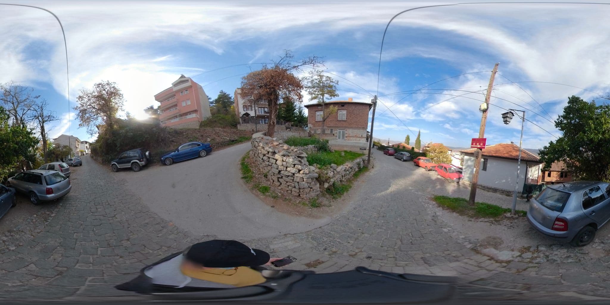 Street view near Villa Clock Tower, Ohrid — © thodorisvakkas (CC BY-SA · Mapillary)