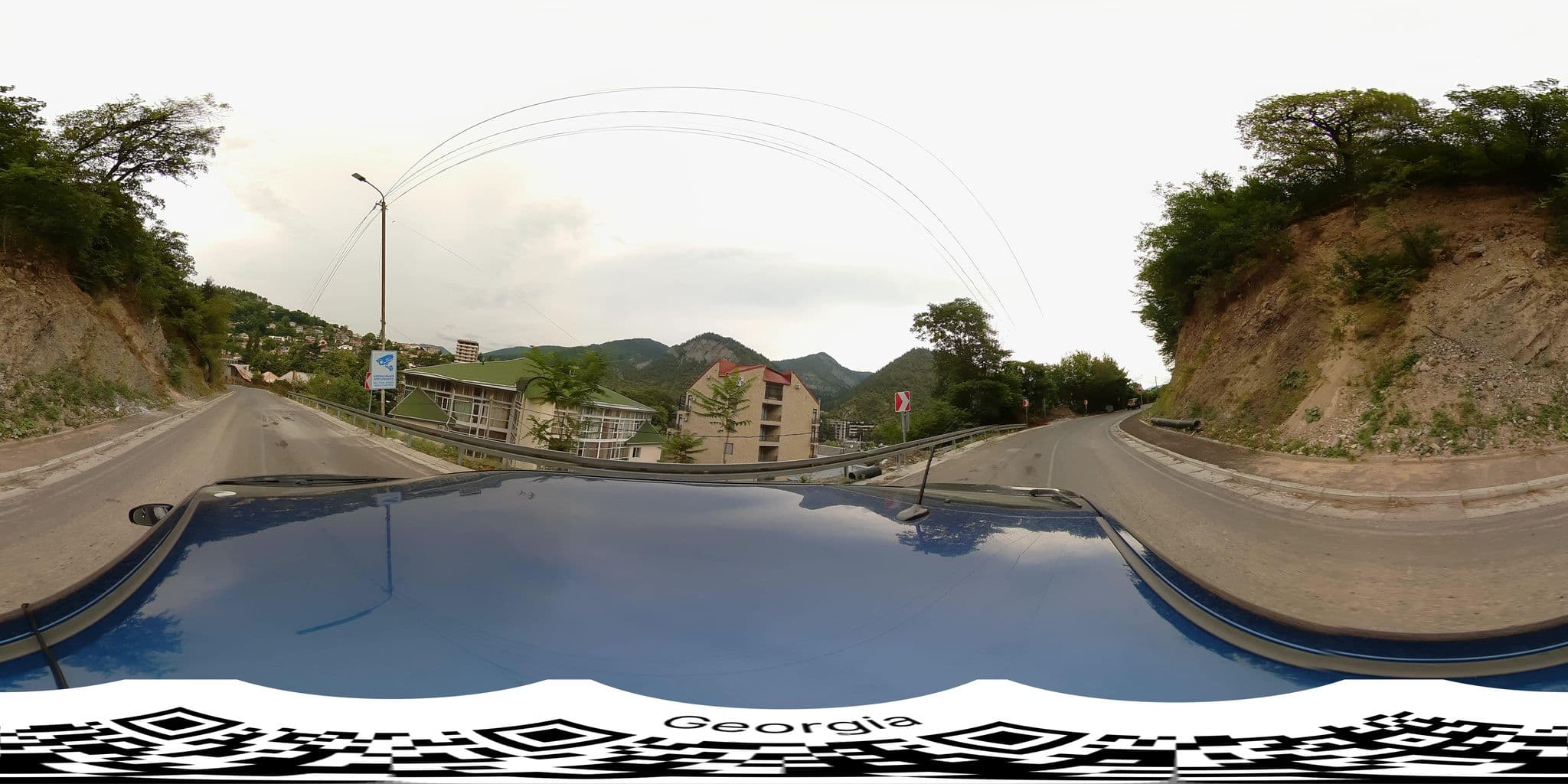 Street view near Terrace Borjomi Hotel, Borjomi — © bumbeishvili (CC BY-SA · Mapillary)