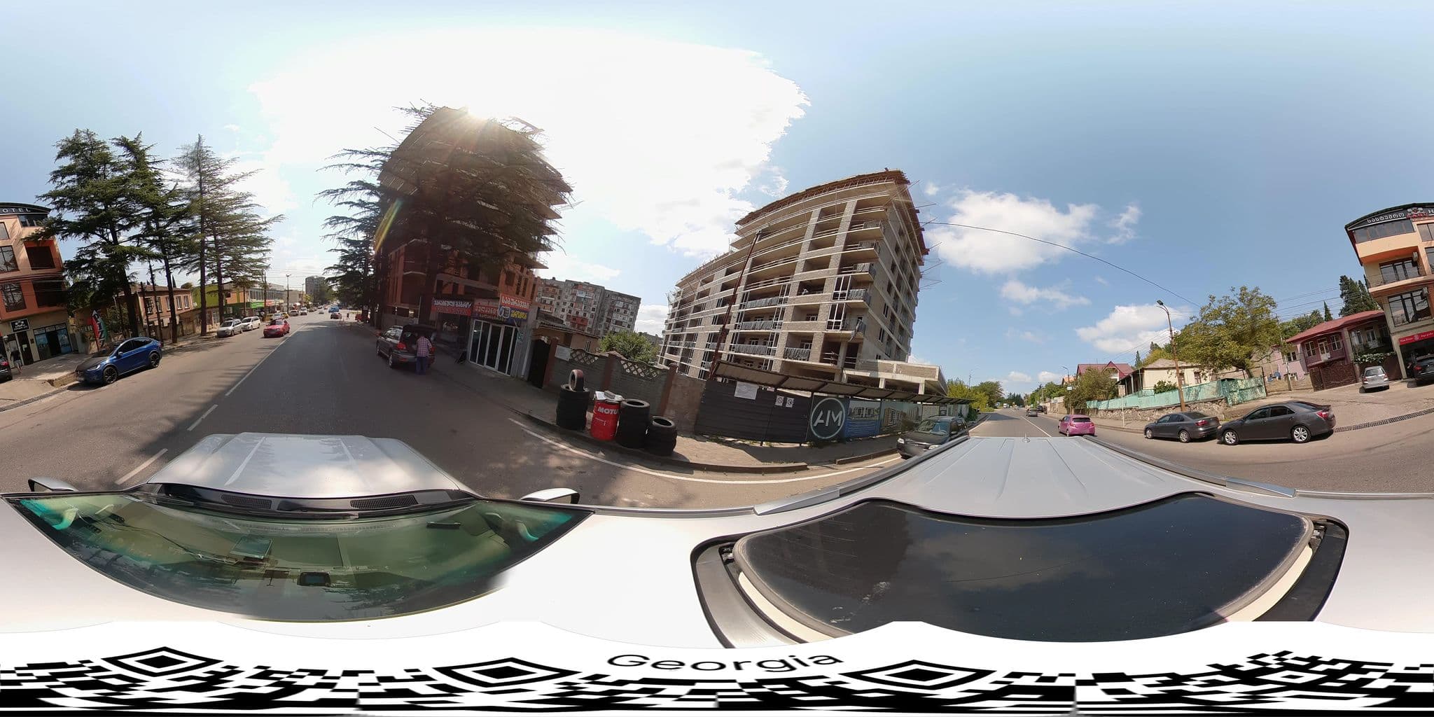 Street view near Hotel Sagu, Kutaisi — © bumbeishvili (CC BY-SA · Mapillary)