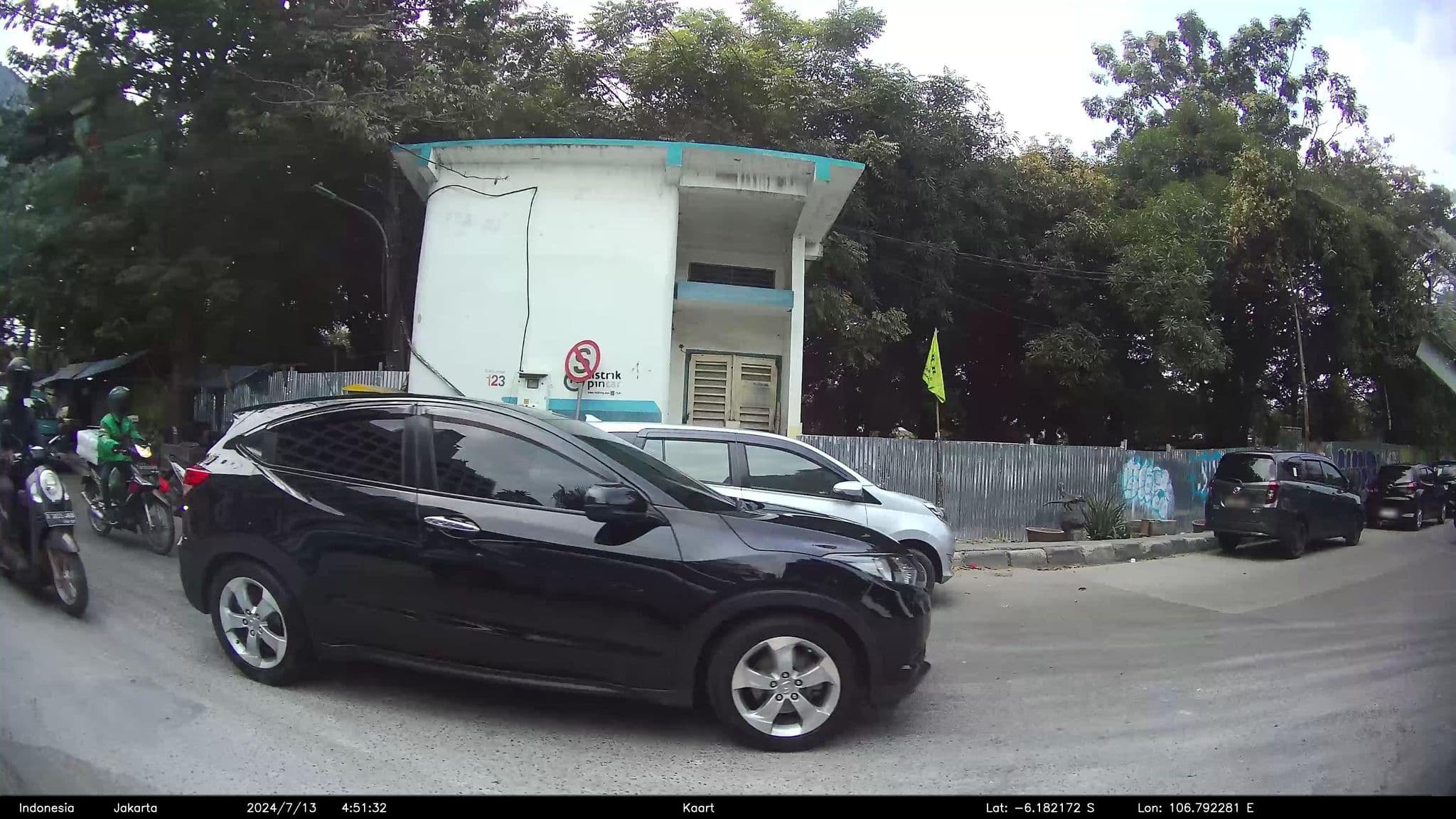 Street view near B Fashion Hotel, Jakarta