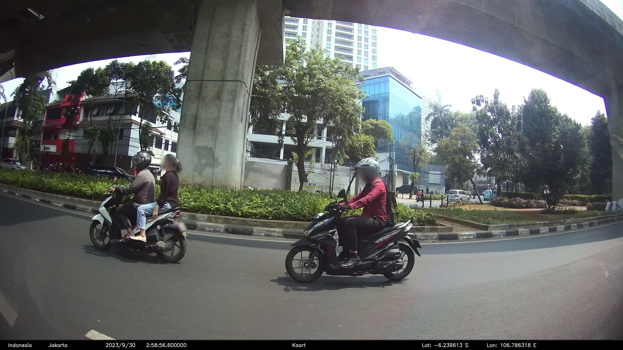 Street view near Veranda Hotel, Jakarta