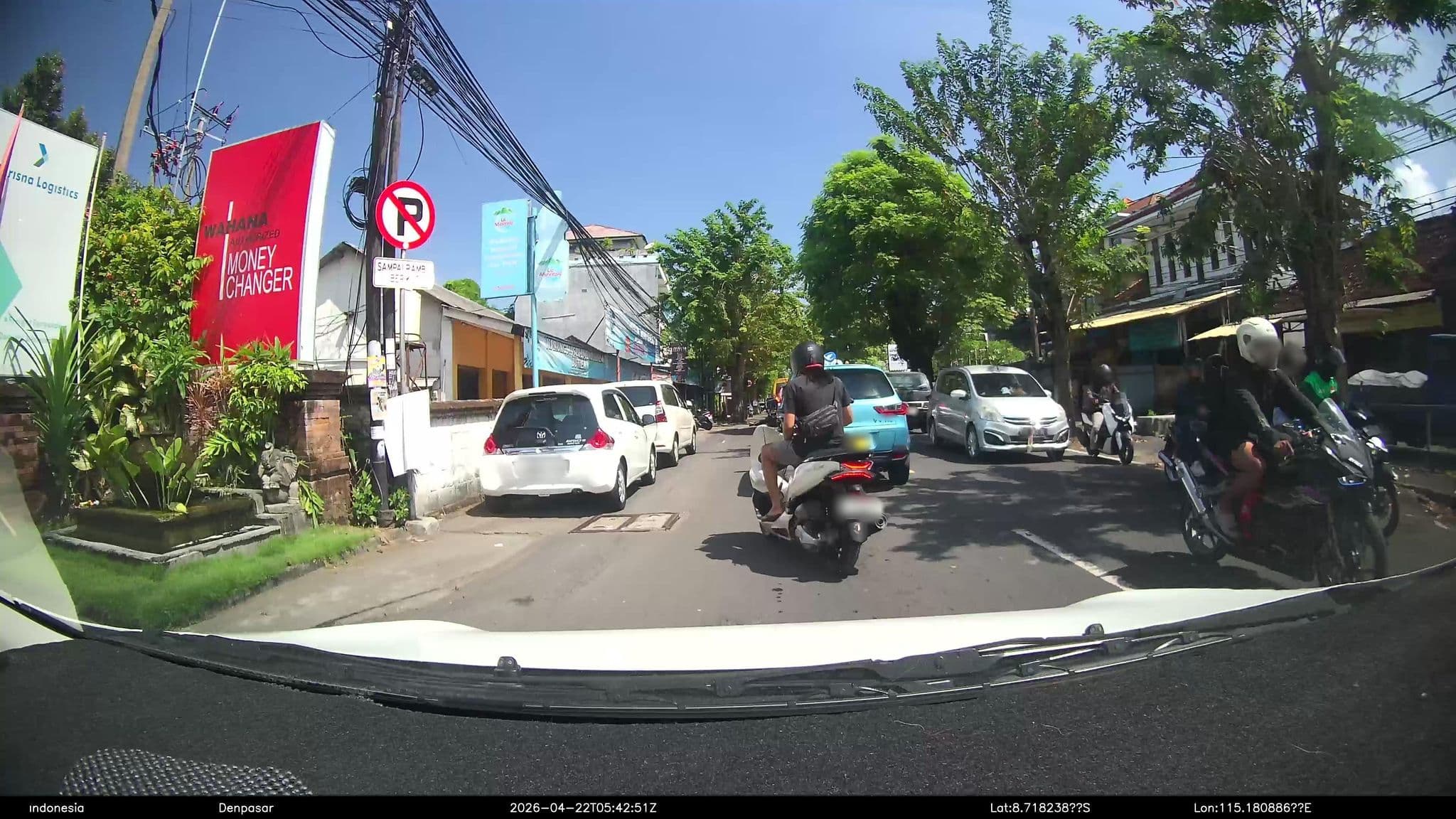 Street view near Arya Hotel & Spa, Kuta