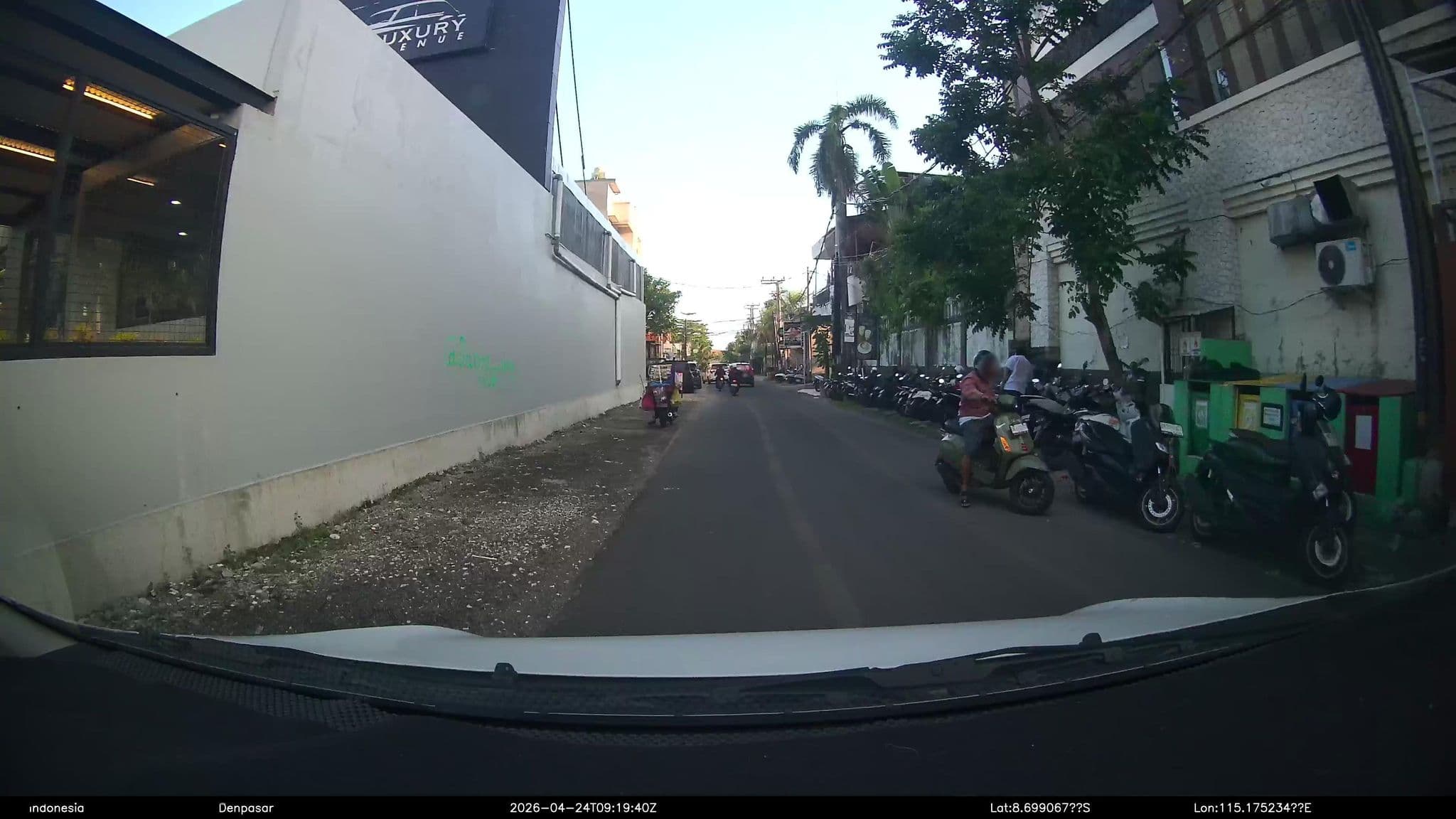 Street view near Sara Residence Bali, Legian