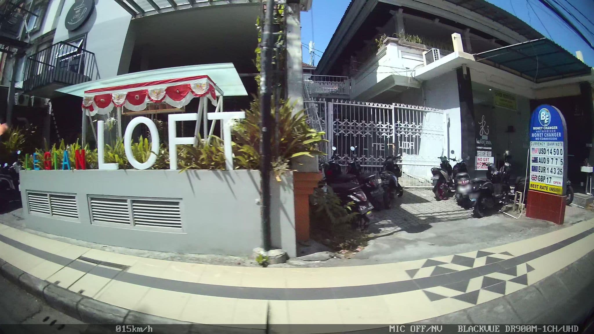Street view near Loft Legian Hotel, Legian