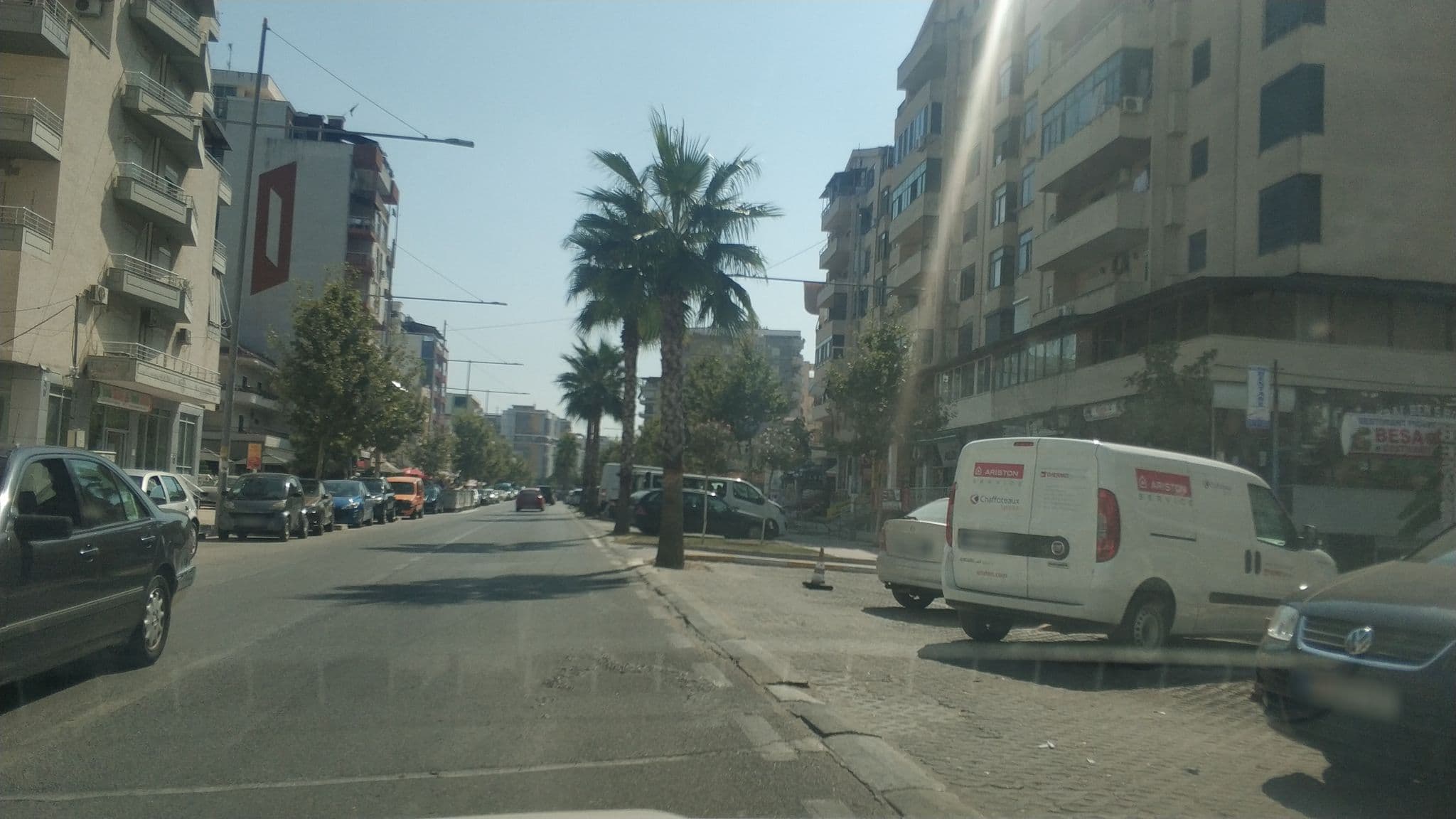 Street view near Hotel Antalya Durres, Rrashbull — © freddouhelk (CC BY-SA · Mapillary)