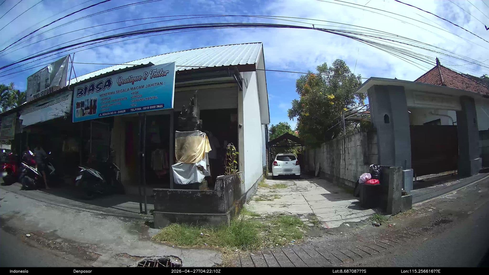 Street view near Sekuta Condo Suites, Sanur