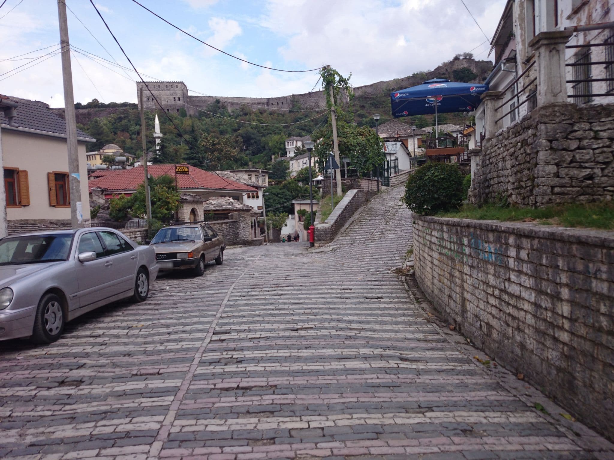 Street view near Kore Guest House, Gjirokastër — © ebel (CC BY-SA · Mapillary)
