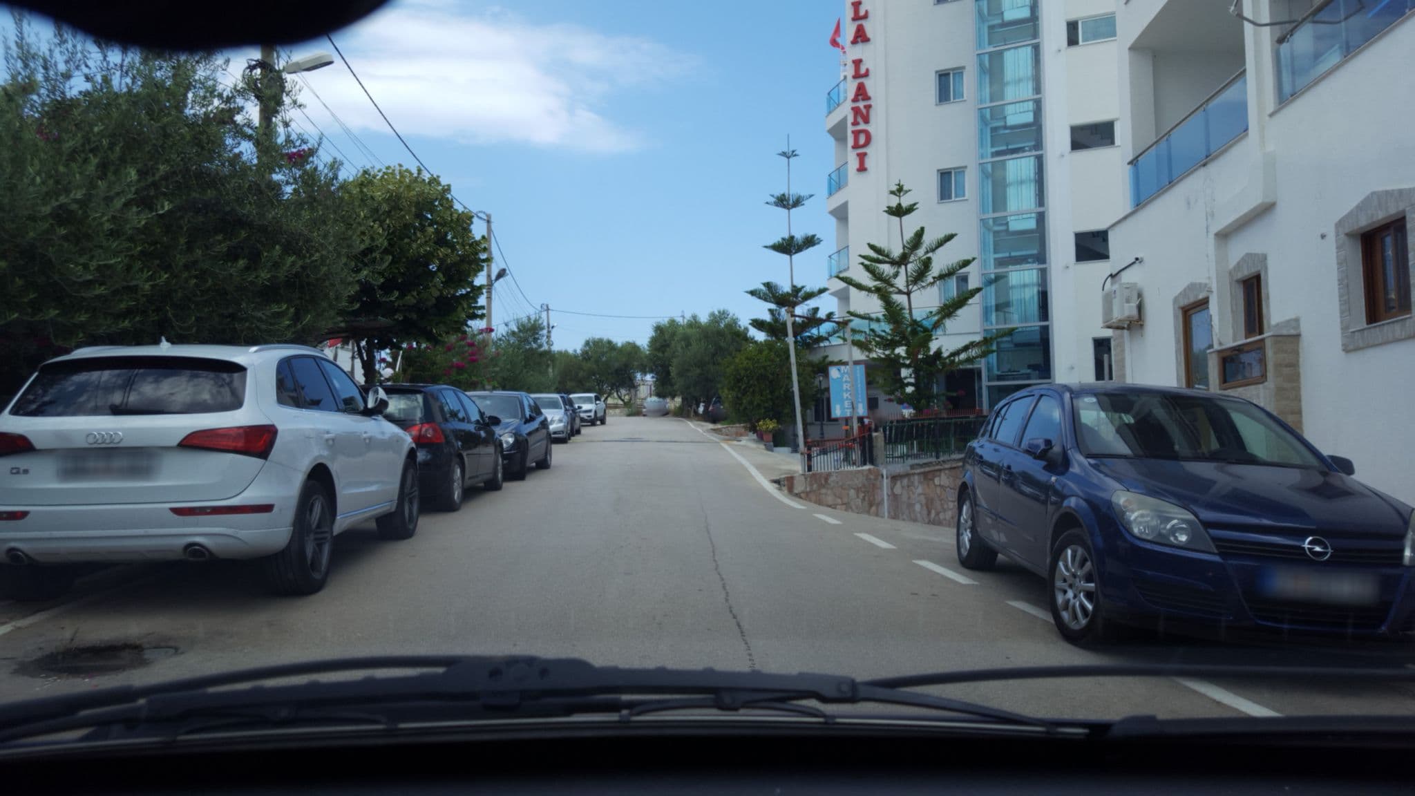 Street view near Hotel Landi, Ksamil — © denisju_osm (CC BY-SA · Mapillary)