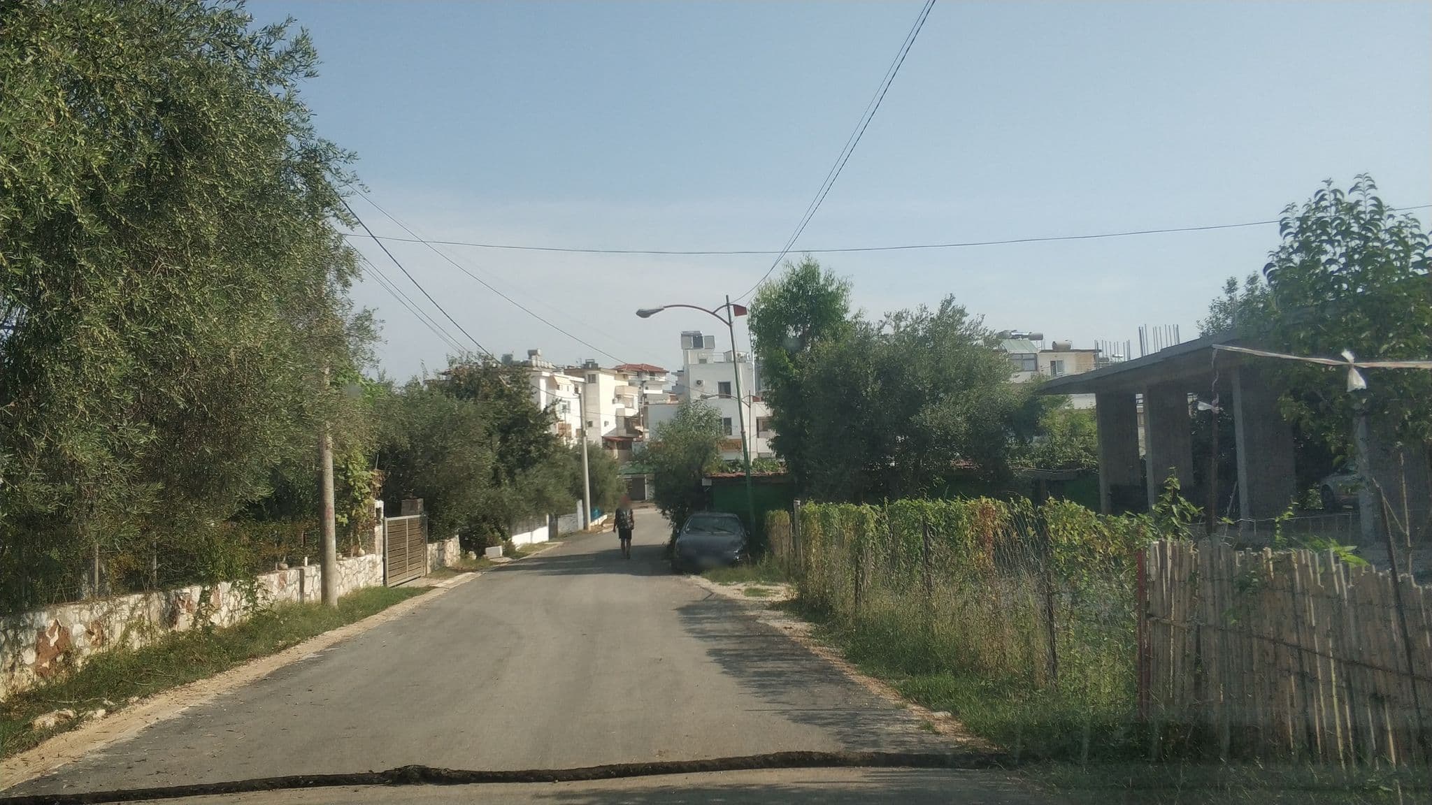 Street view near Zaçe Studios, Ksamil — © freddouhelk (CC BY-SA · Mapillary)