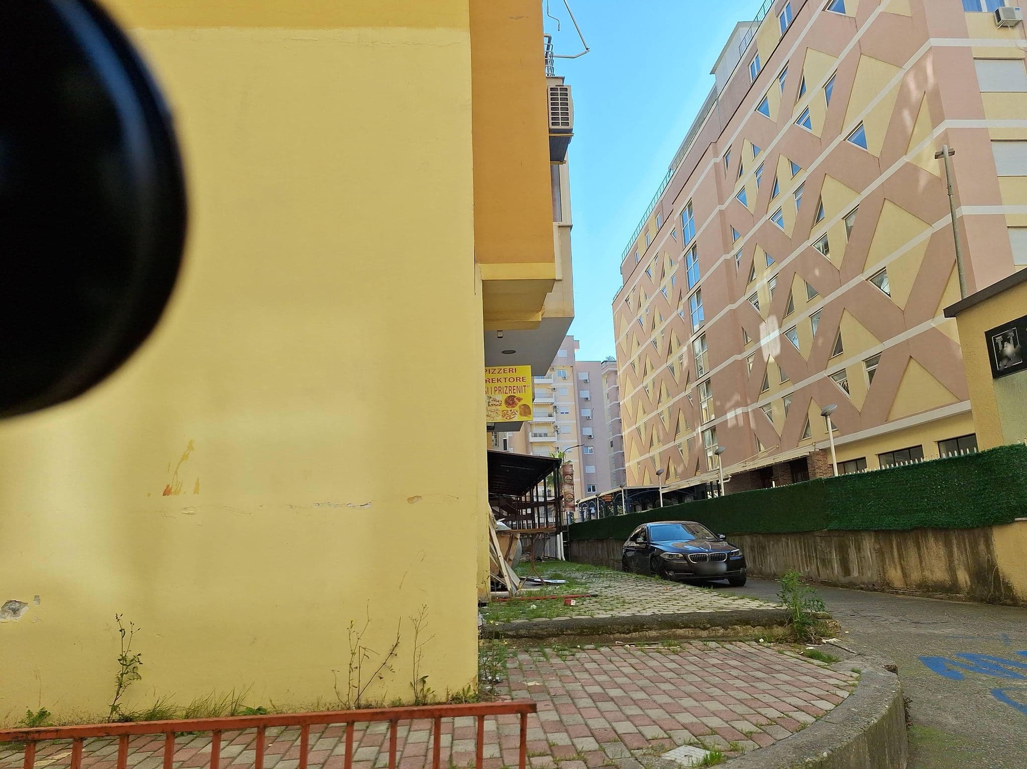 Street view near Hotel Mjeshtri, Shëngjin — © denisju_osm (CC BY-SA · Mapillary)