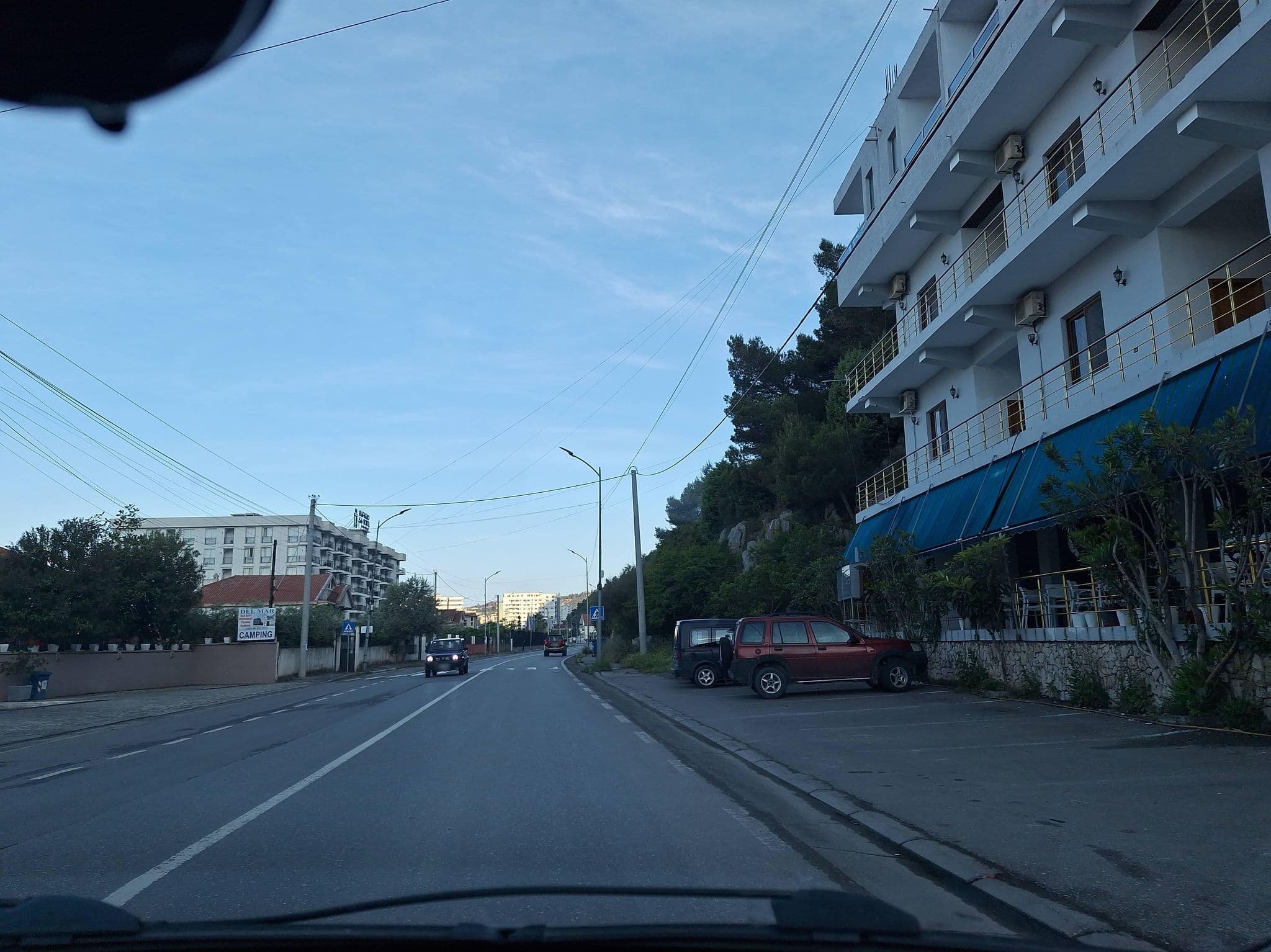 Street view near Bar Restorant hotel Riviera, Shëngjin — © denisju_osm (CC BY-SA · Mapillary)