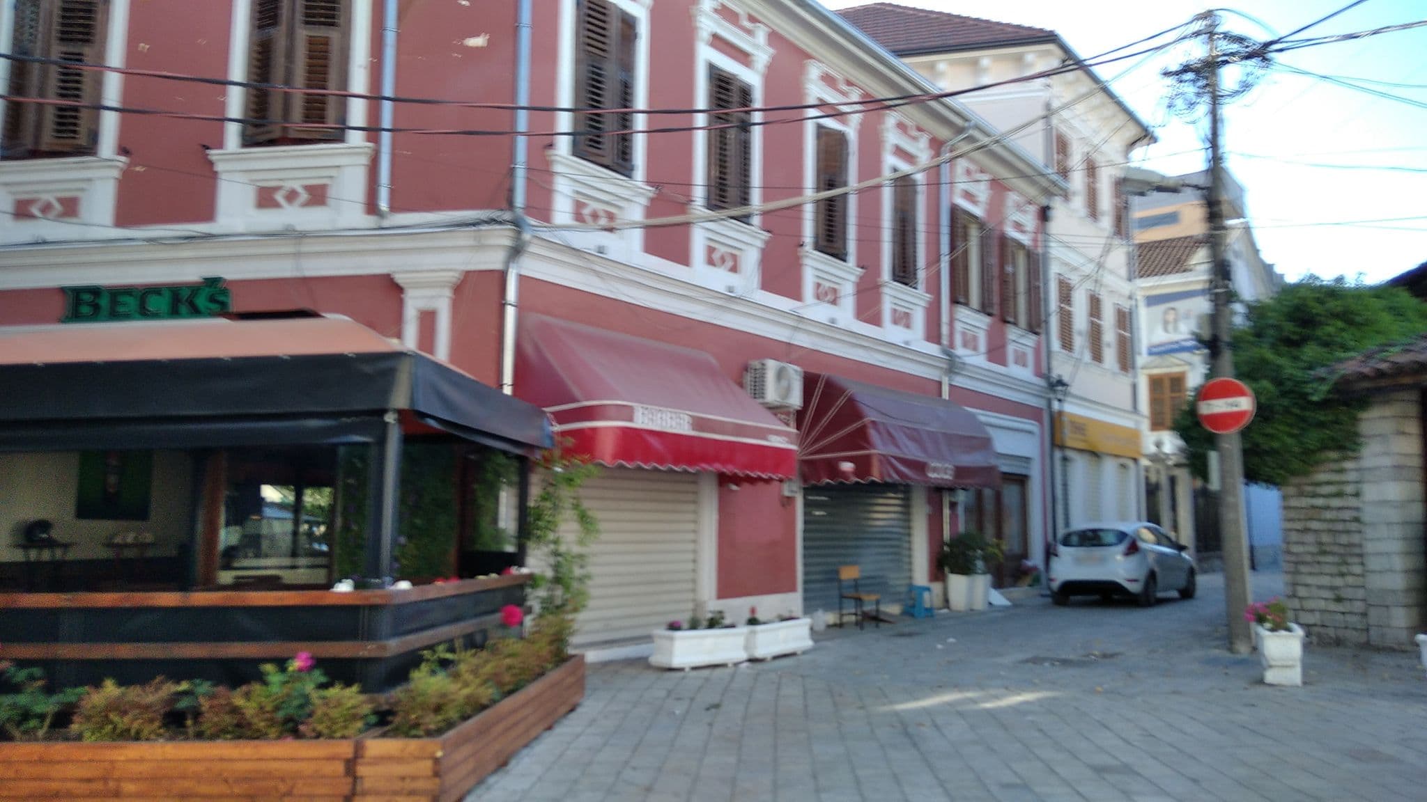 Street view near Symphony Bar & Hostel, Shkodër — © denisju_osm (CC BY-SA · Mapillary)