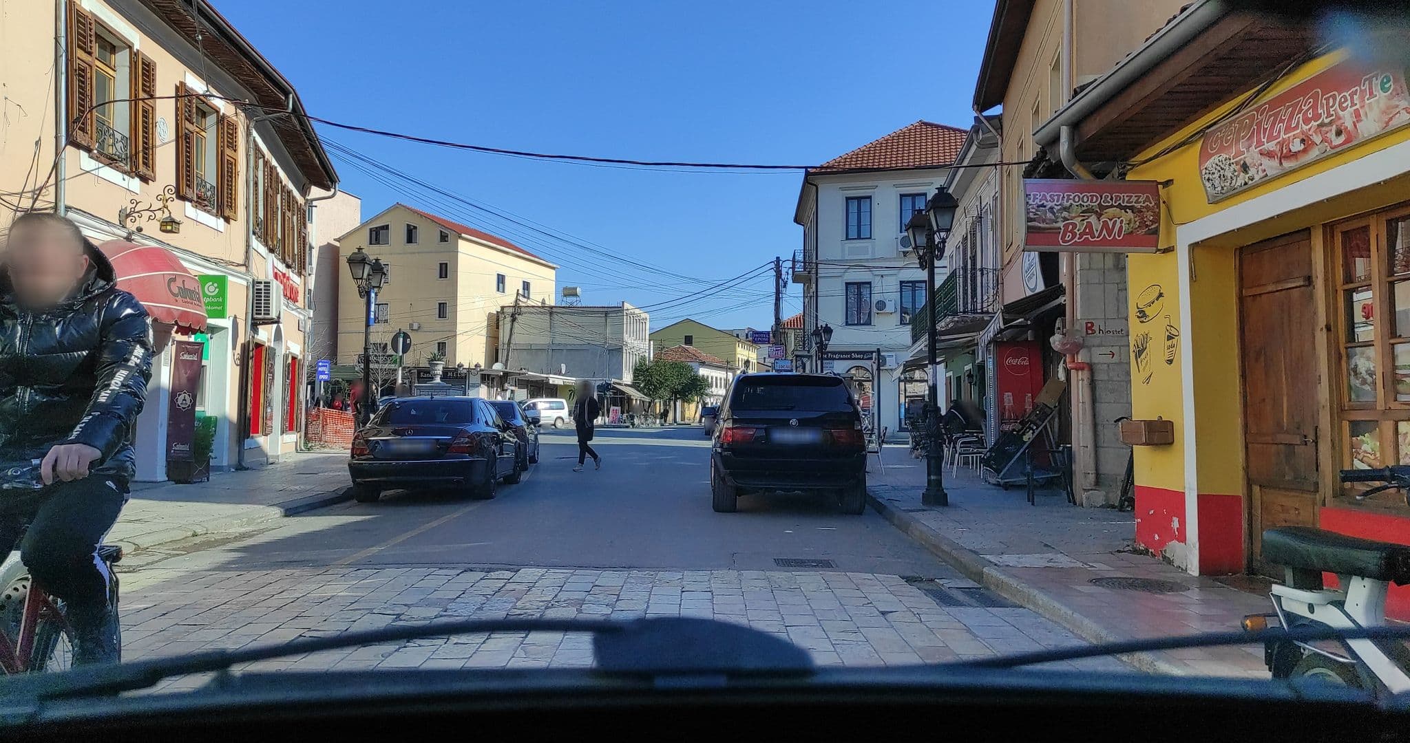 Street view near my hostel, Shkodër — © denisju_osm (CC BY-SA · Mapillary)
