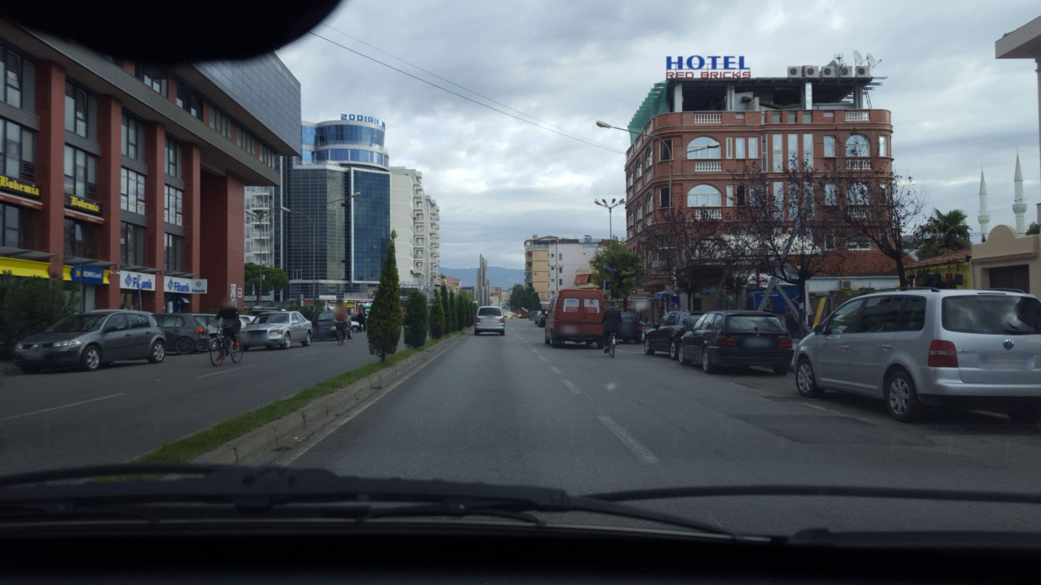 Street view near Canarin Hostel, Shkodër — © denisju_osm (CC BY-SA · Mapillary)