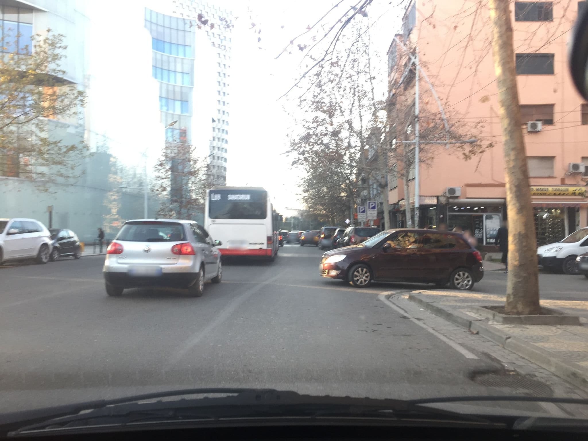 Street view near Center Tirana Rooms, Tirana — © ervisisufi (CC BY-SA · Mapillary)