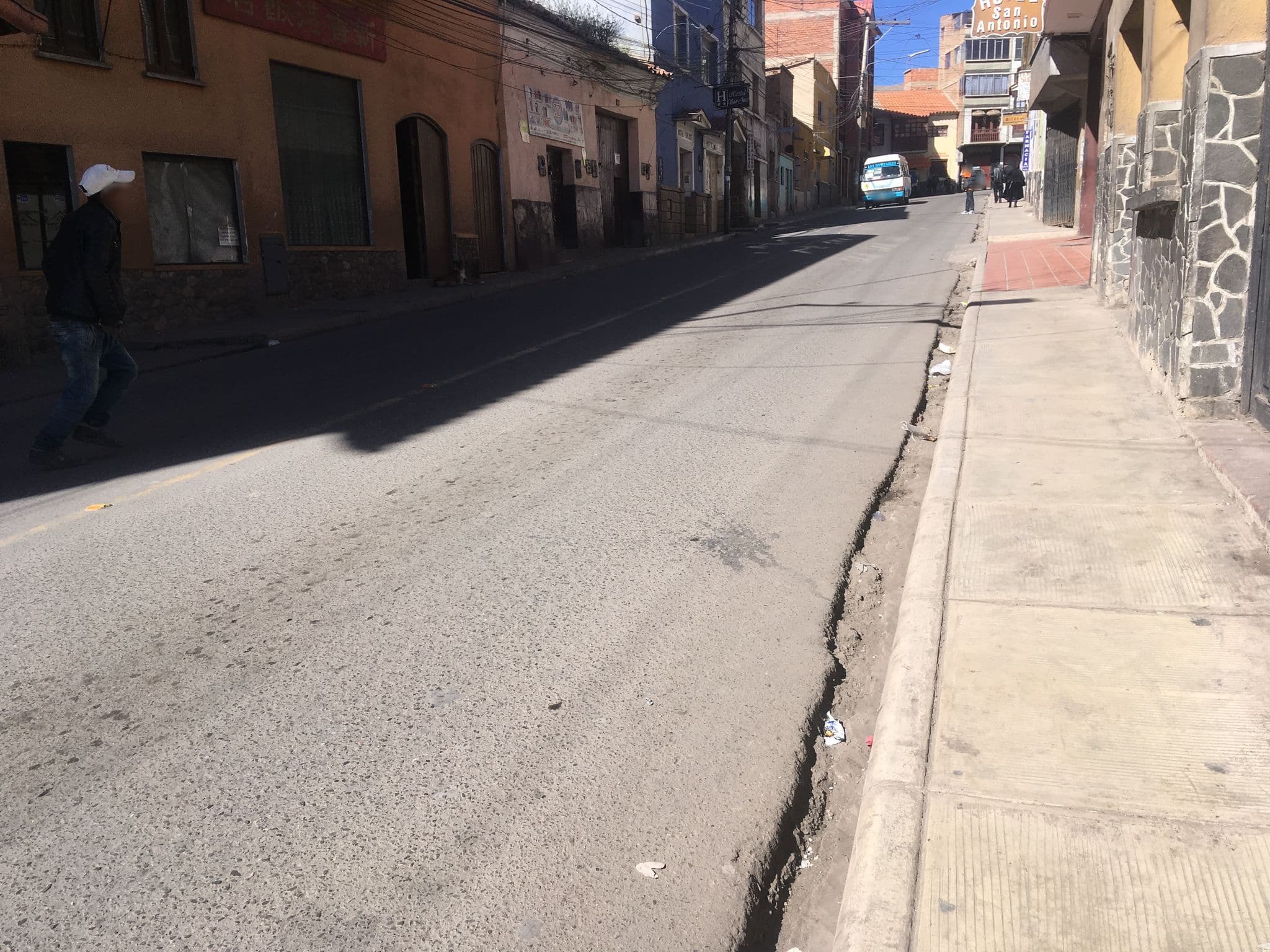 Street view near Hotel Jerusalen, Potosí — © katiachoquehuanca (CC BY-SA · Mapillary)