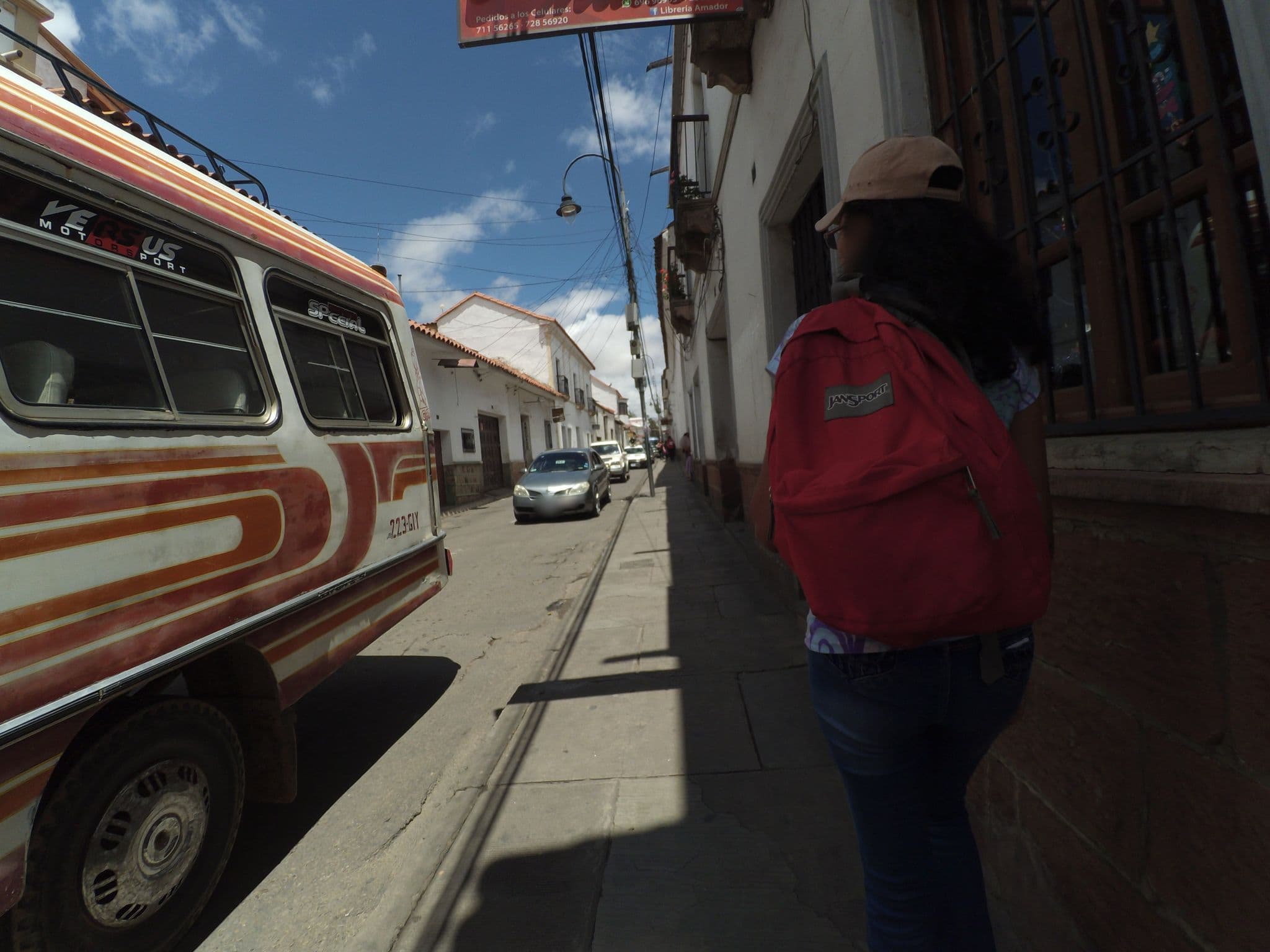 Street view near Hostal Inca, Sucre — © yoviajo (CC BY-SA · Mapillary)