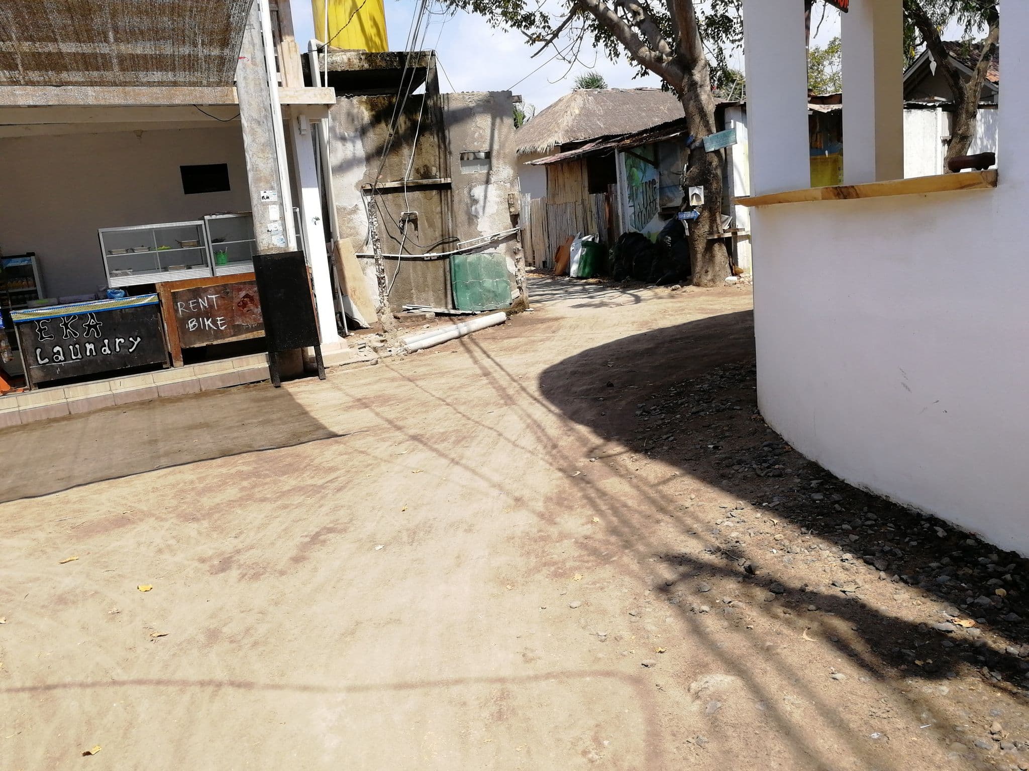 Street view near aRumah Cahaya;Rumah Cahaya, Gili Trawangan