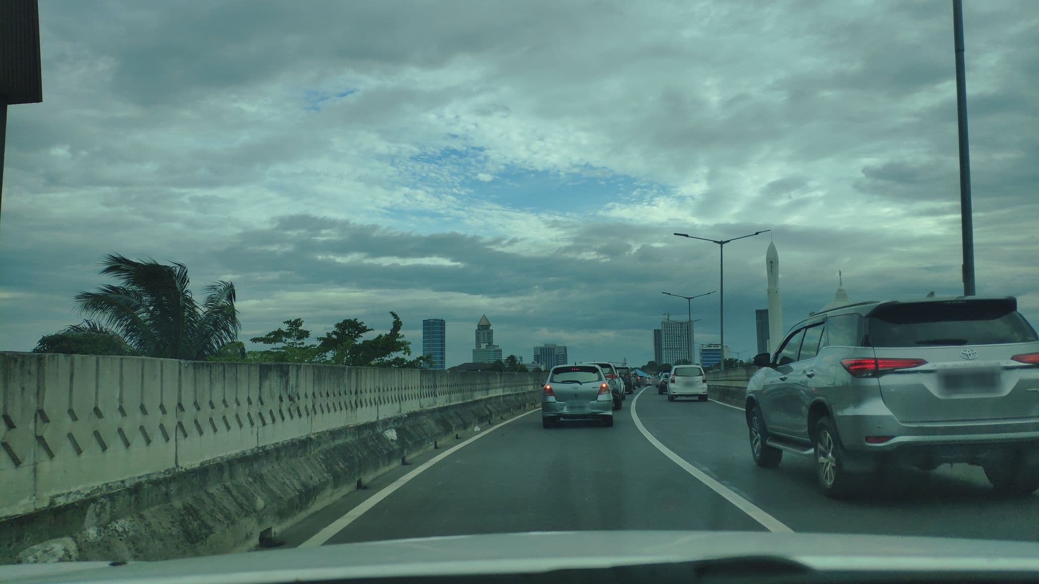 Street view near Cosmo Amaroossa Hotel, Jakarta