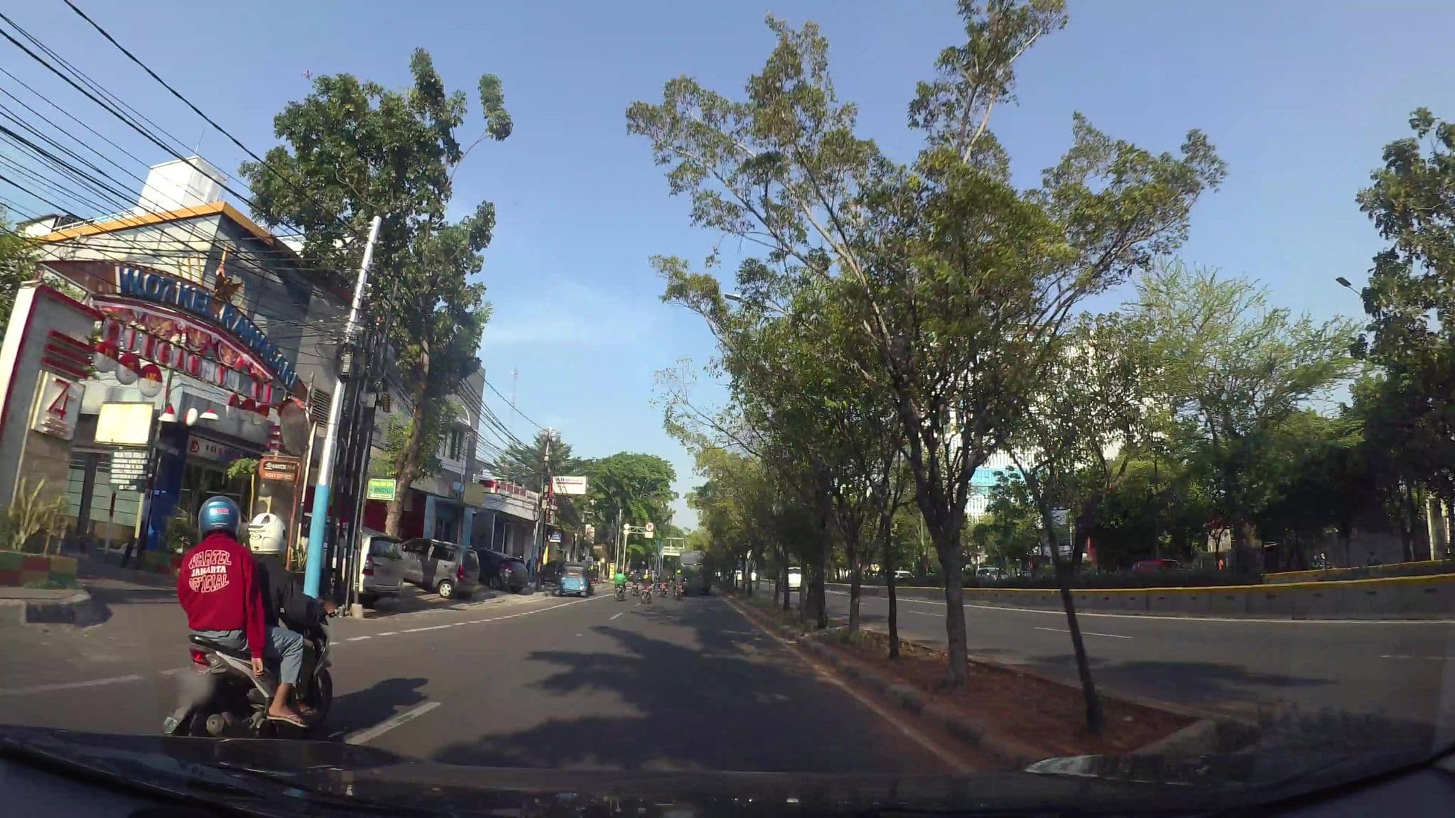 Street view near P Hotel, Jakarta