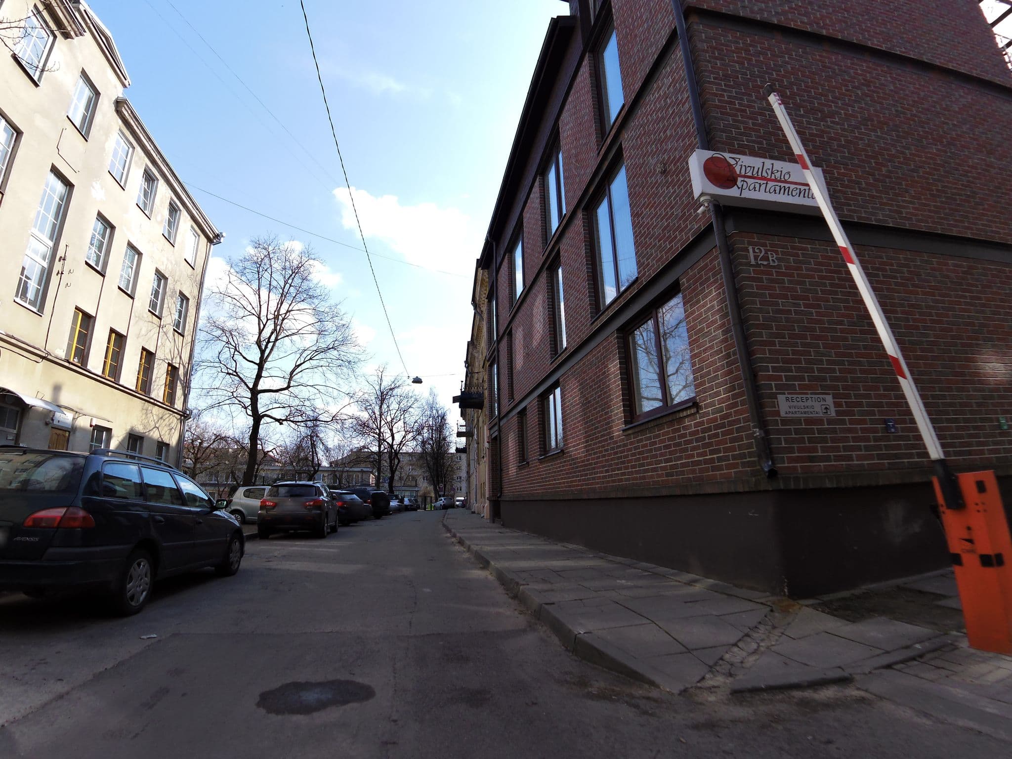 Street view near Vivulski's Apartments, Naujamiestis — © aleksasfi (CC BY-SA · Mapillary)