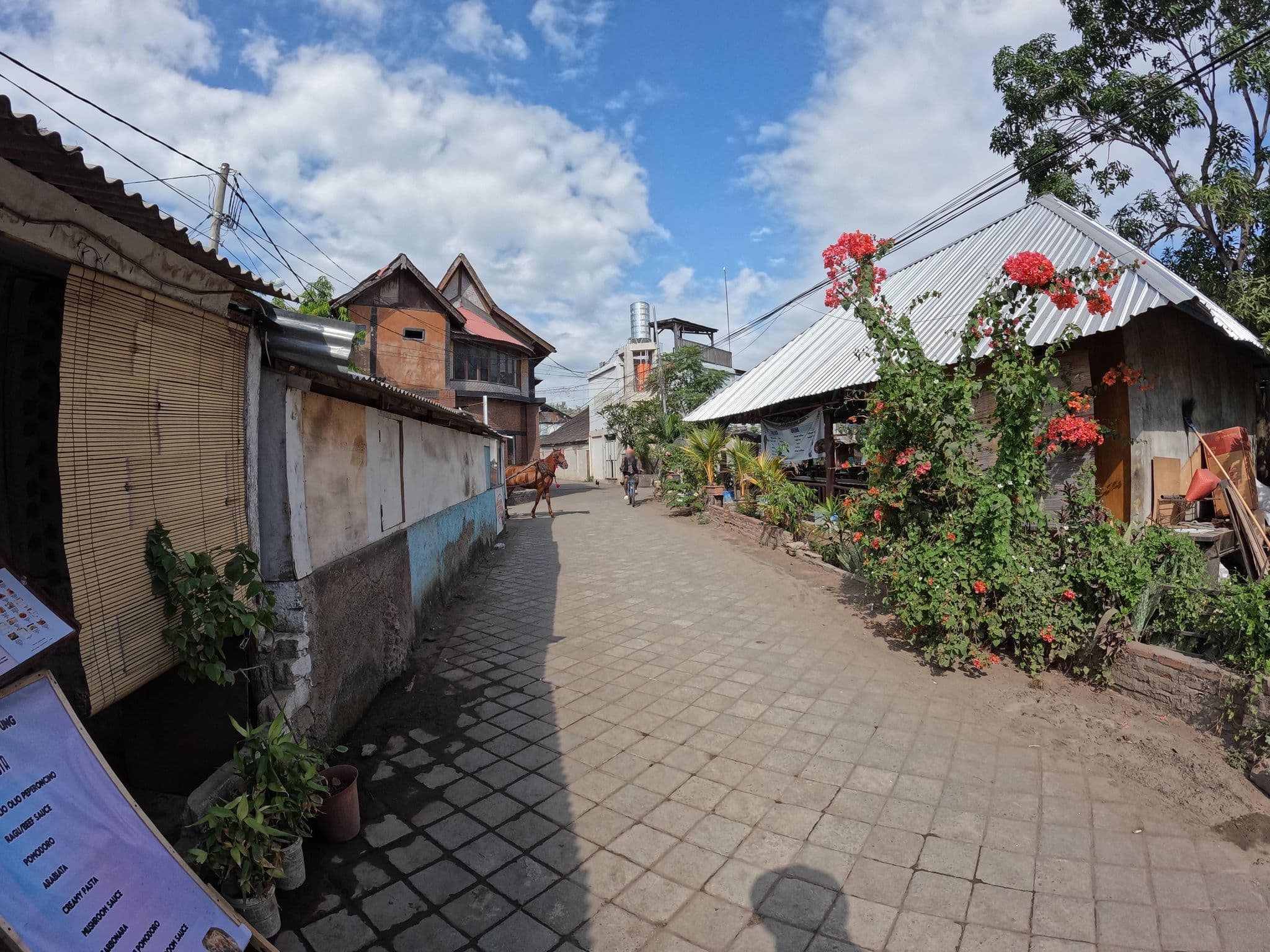 Street view near Mutiara Gili Cottages, Gili Trawangan