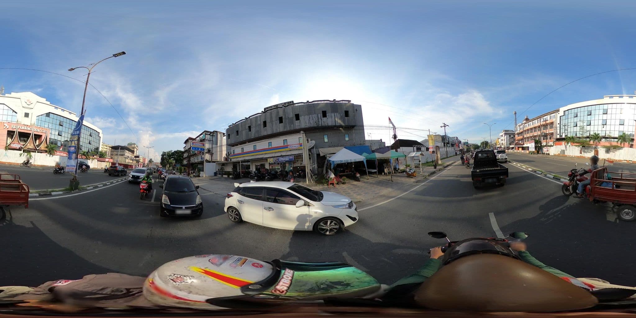 Street view near Garuda Citra Hotel, Medan