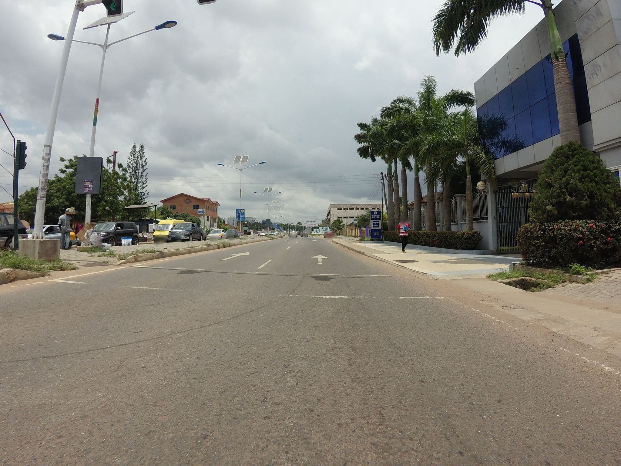 Street view near Bharridan Royal Hotel, Medina Estates — © mawutor (CC BY-SA · Mapillary)