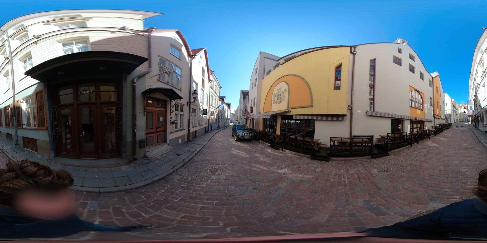 Street view near Merchants House Hotel, Tallinn — © till (CC BY-SA · Mapillary)