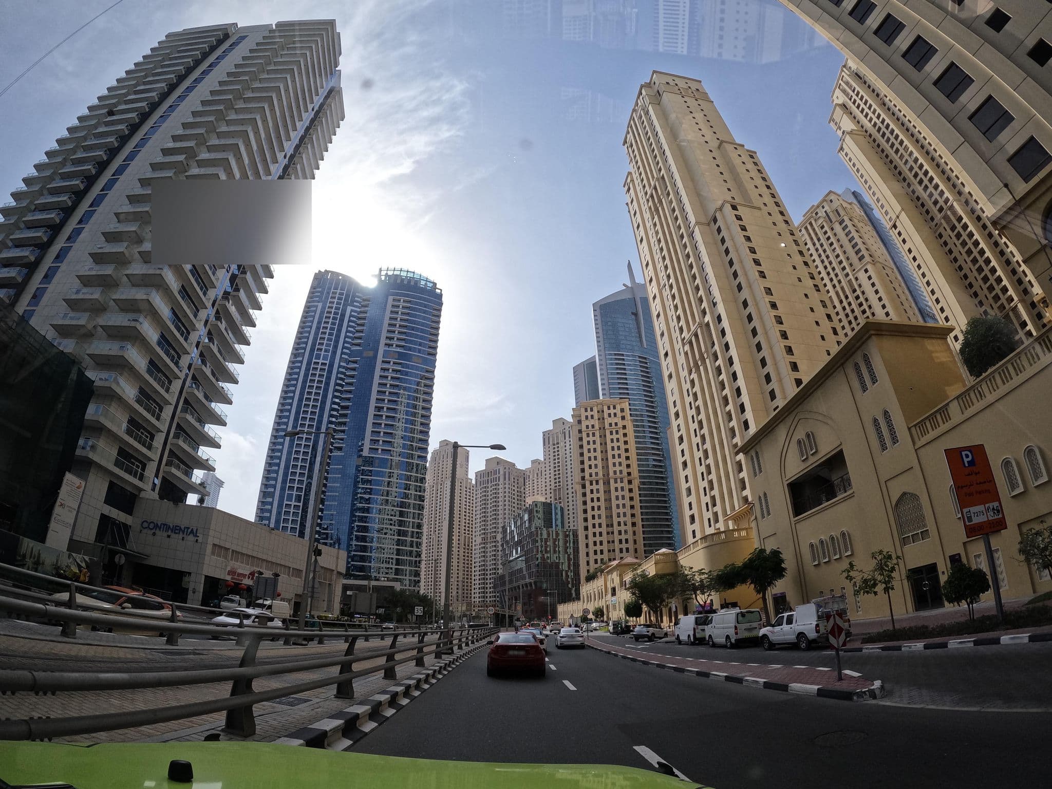 Street view near Grays Hostel, Dubai Marina — © countzero5 (CC BY-SA · Mapillary)