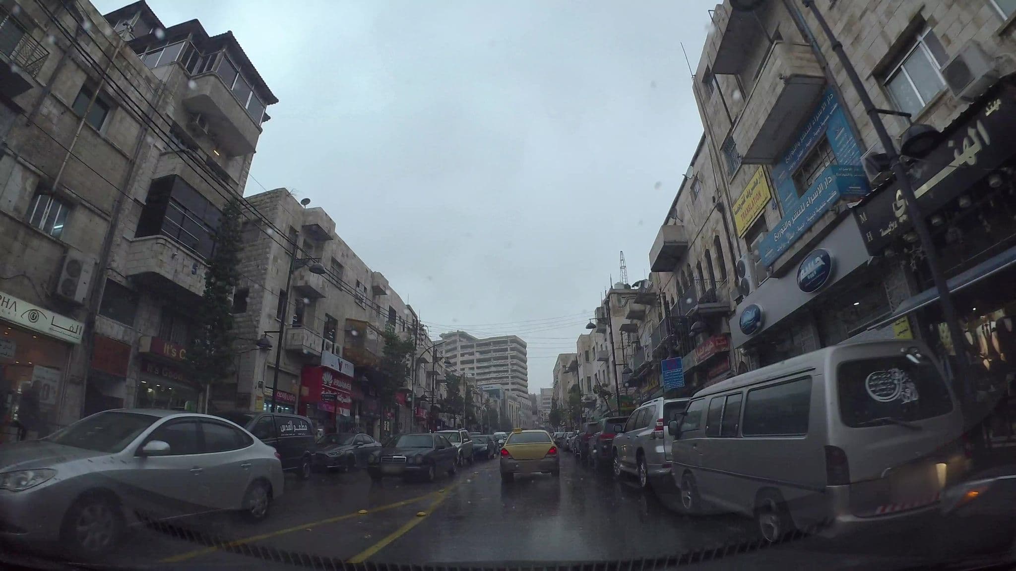 Street view near Rivera Hostel, Amman — © kaart_1 (CC BY-SA · Mapillary)