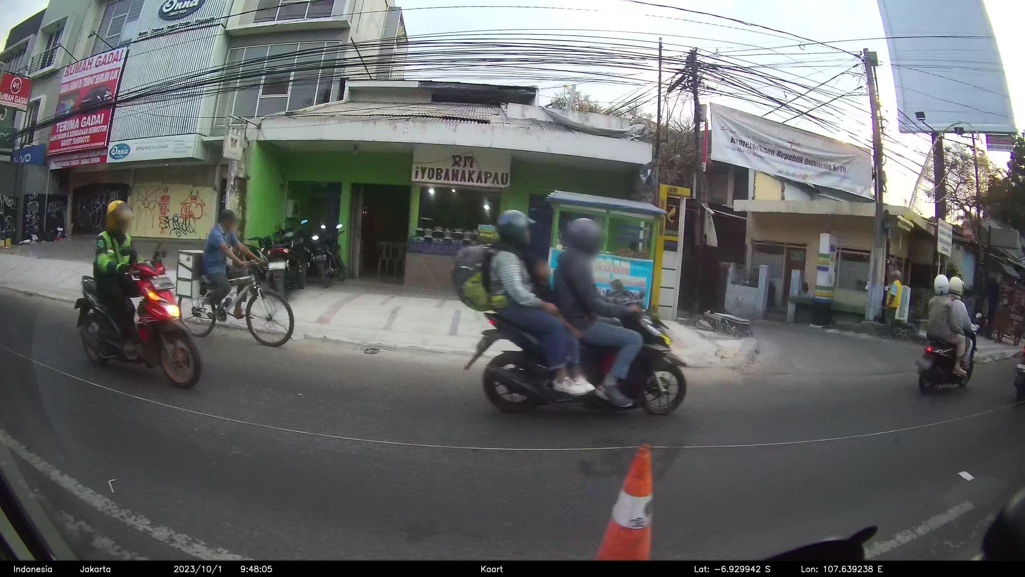 Street view near Bantal Guling, Bandung