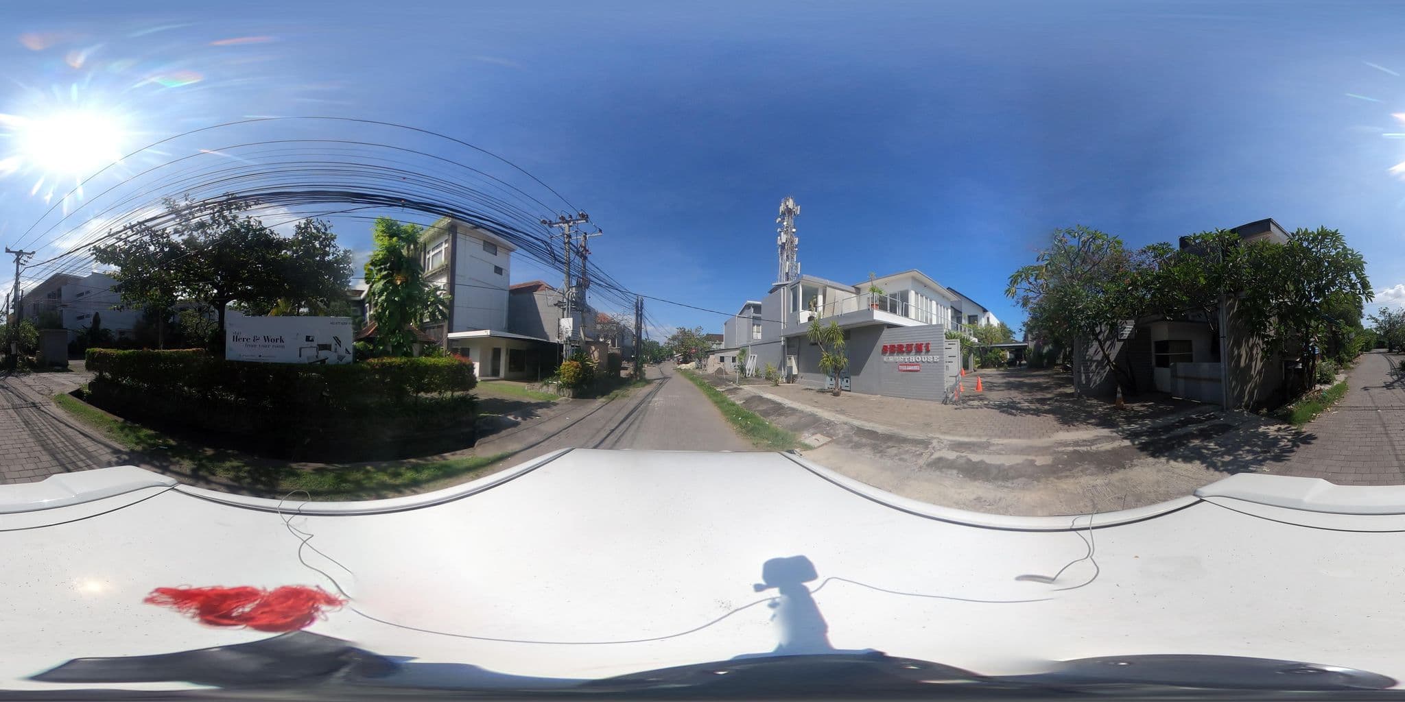 Street view near Alamanda Guest House, Legian