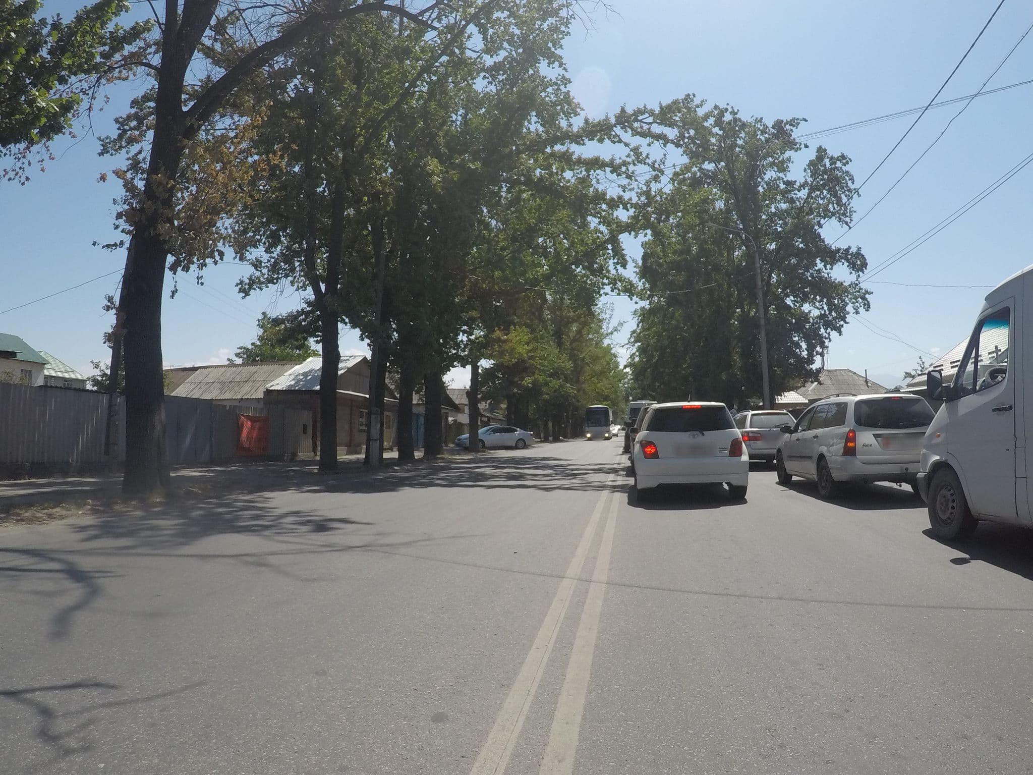 Street view near Bulak Hotel, Bishkek — © chrisbeddow (CC BY-SA · Mapillary)