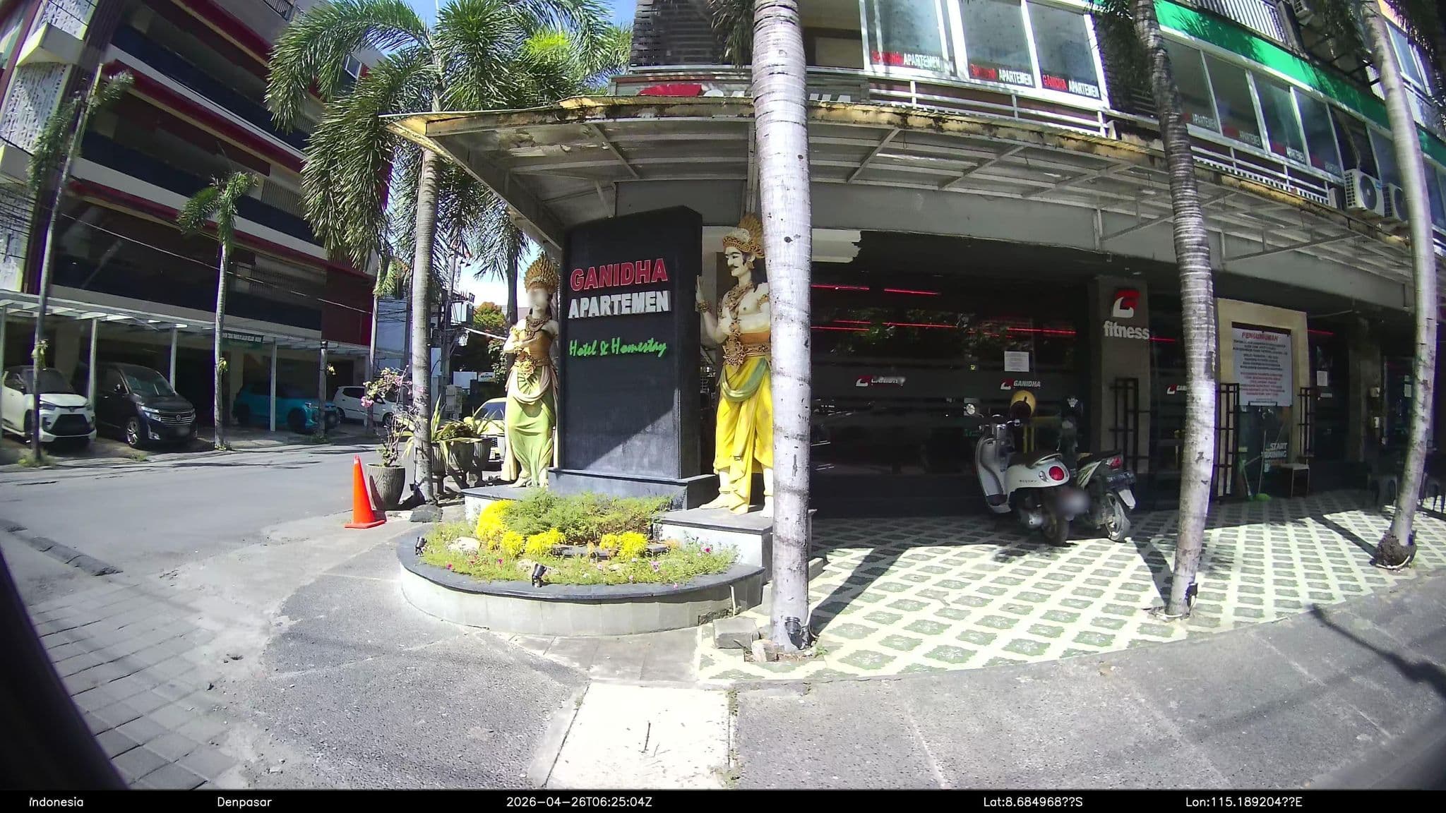 Street view near Ganidha Apartment, Legian