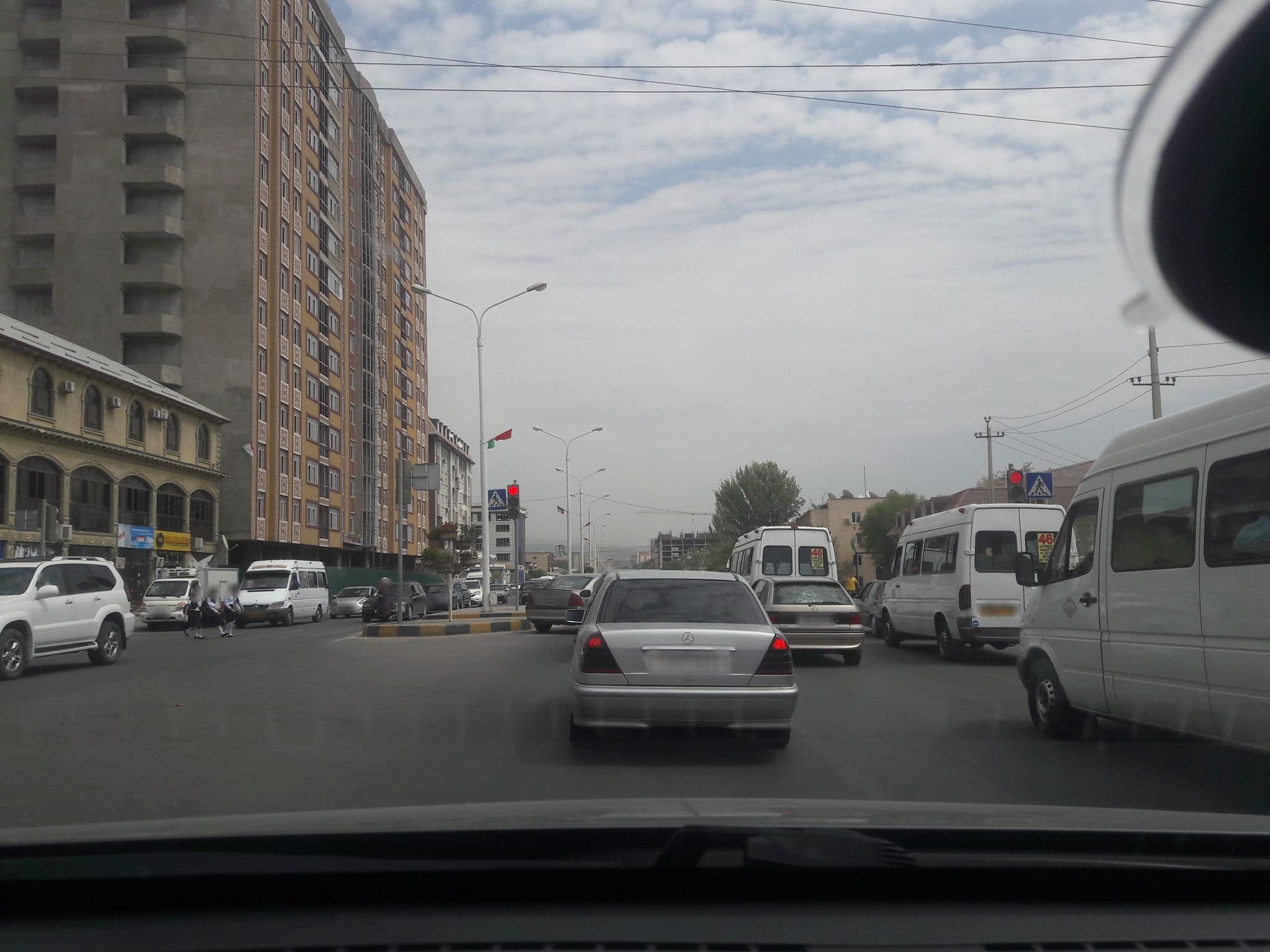 Street view near Hotel ZARAFSHON, Dushanbe — © krah (CC BY-SA · Mapillary)