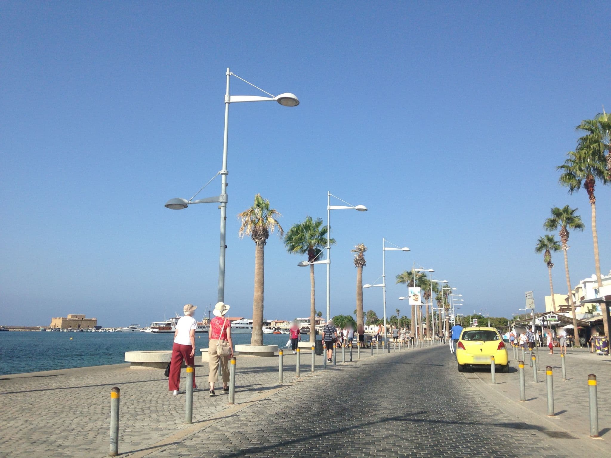 Street view near Paphinia Hotel Apartments, Paphos — © vlish (CC BY-SA · Mapillary)