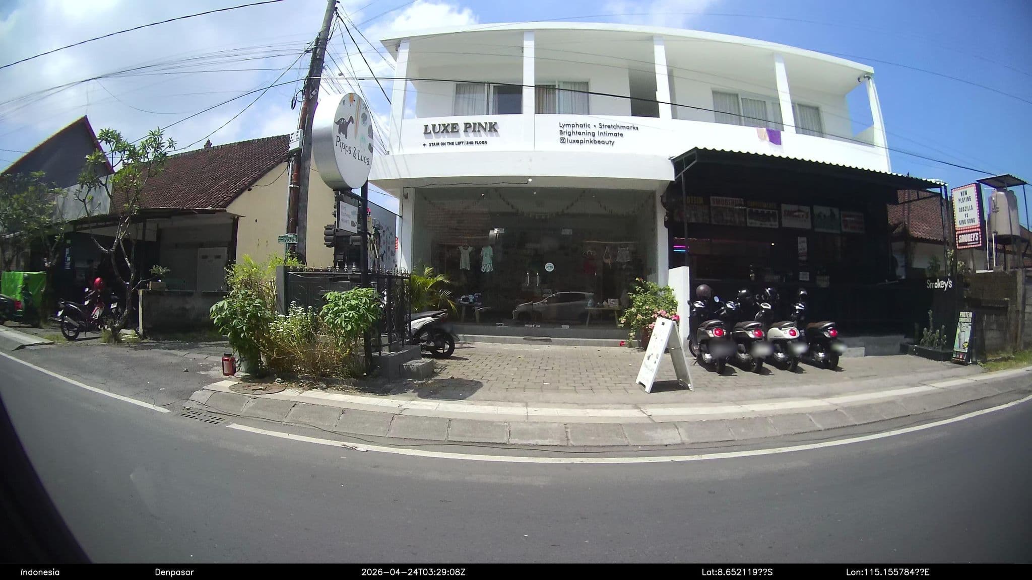 Street view near villa karina, Dalung