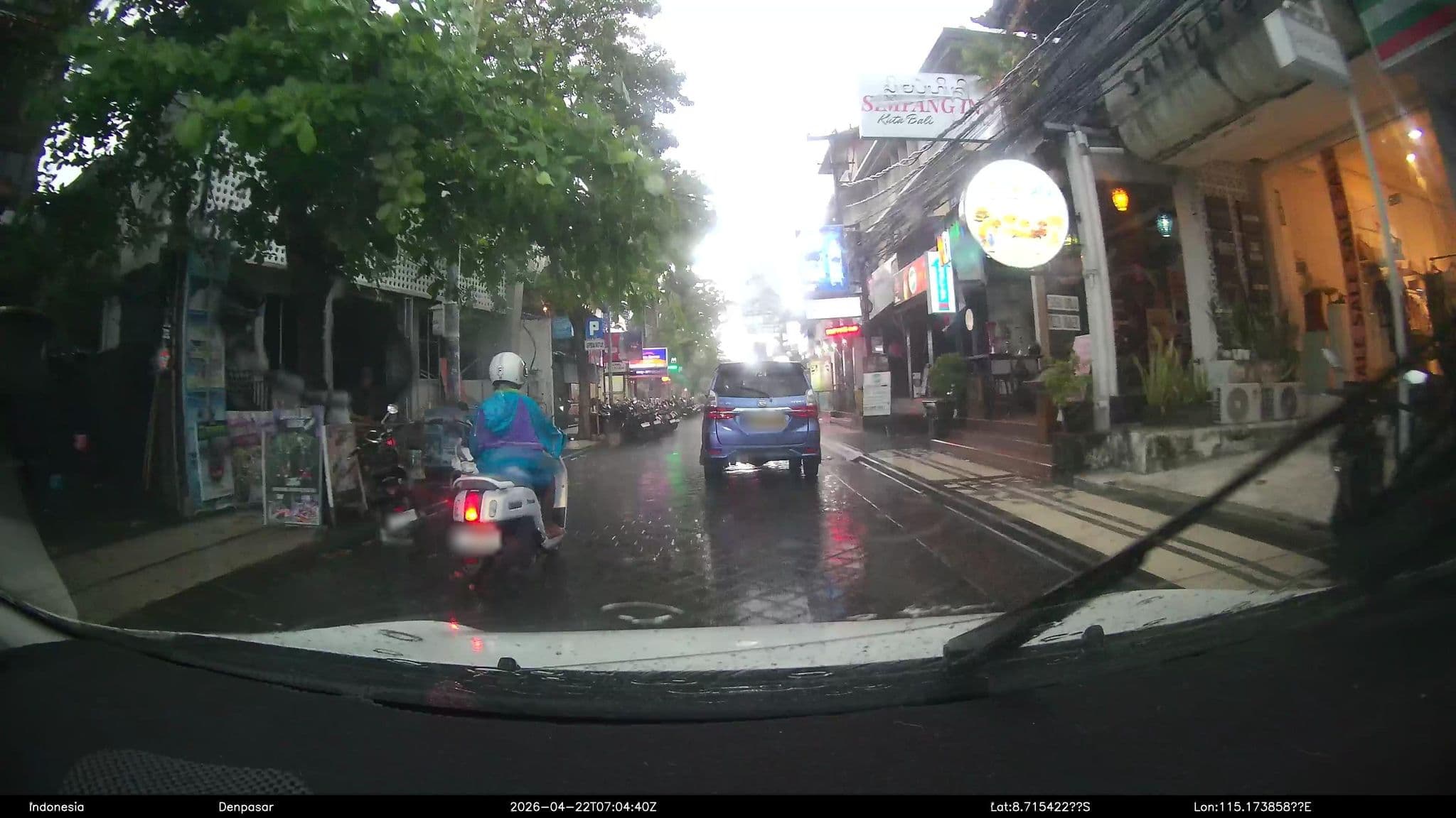 Street view near Taman Ayu Legian Hotel, Kuta