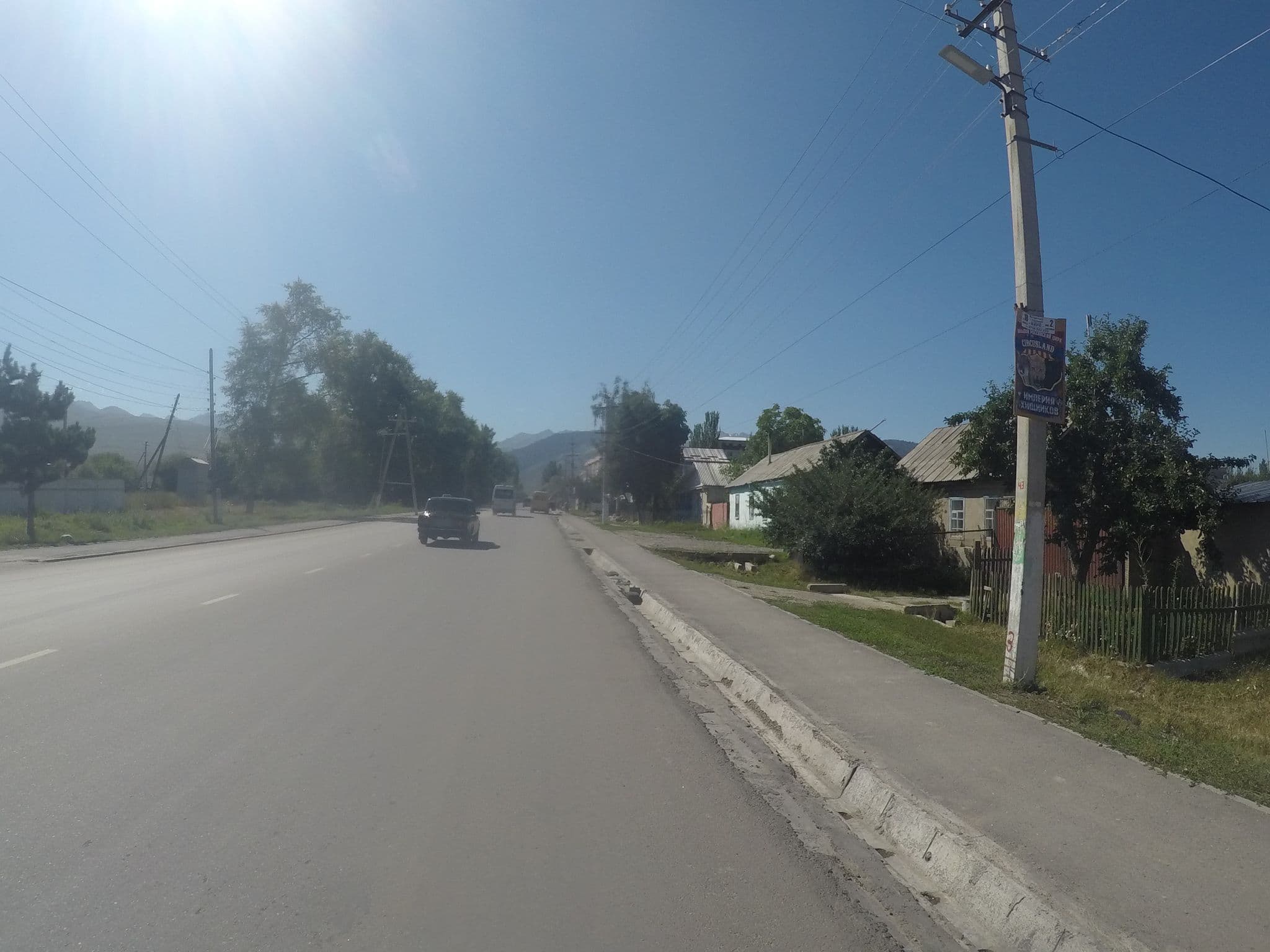 Street view near Zheken Hotel, Karakol — © chrisbeddow (CC BY-SA · Mapillary)