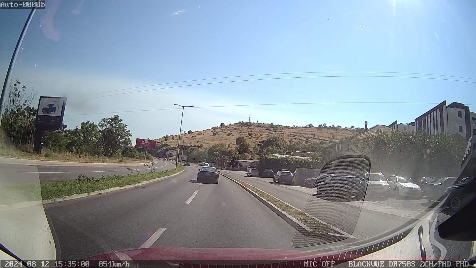 Street view near Philia Hotel • Restaurant, Podgorica — © rdnnk (CC BY-SA · Mapillary)