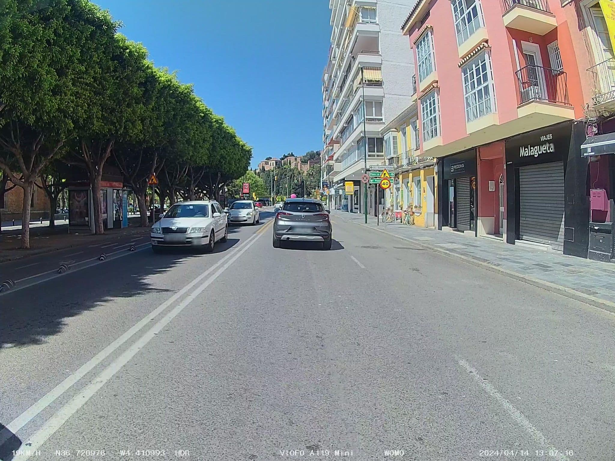 Street view near Málaga Hotel Eliseos, Málaga — © soulcover (CC BY-SA · Mapillary)