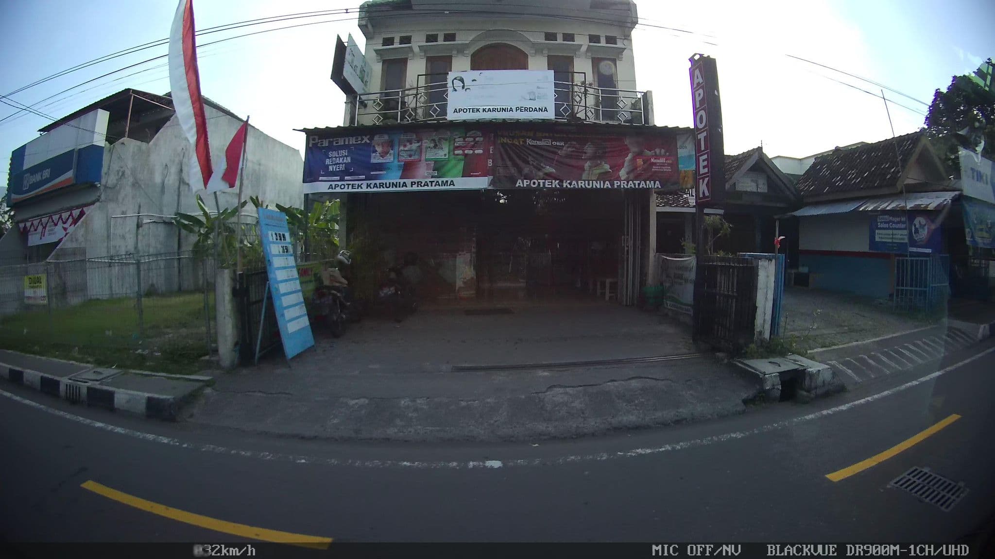 Street view near Dewaruci 2 hotel, Yogyakarta