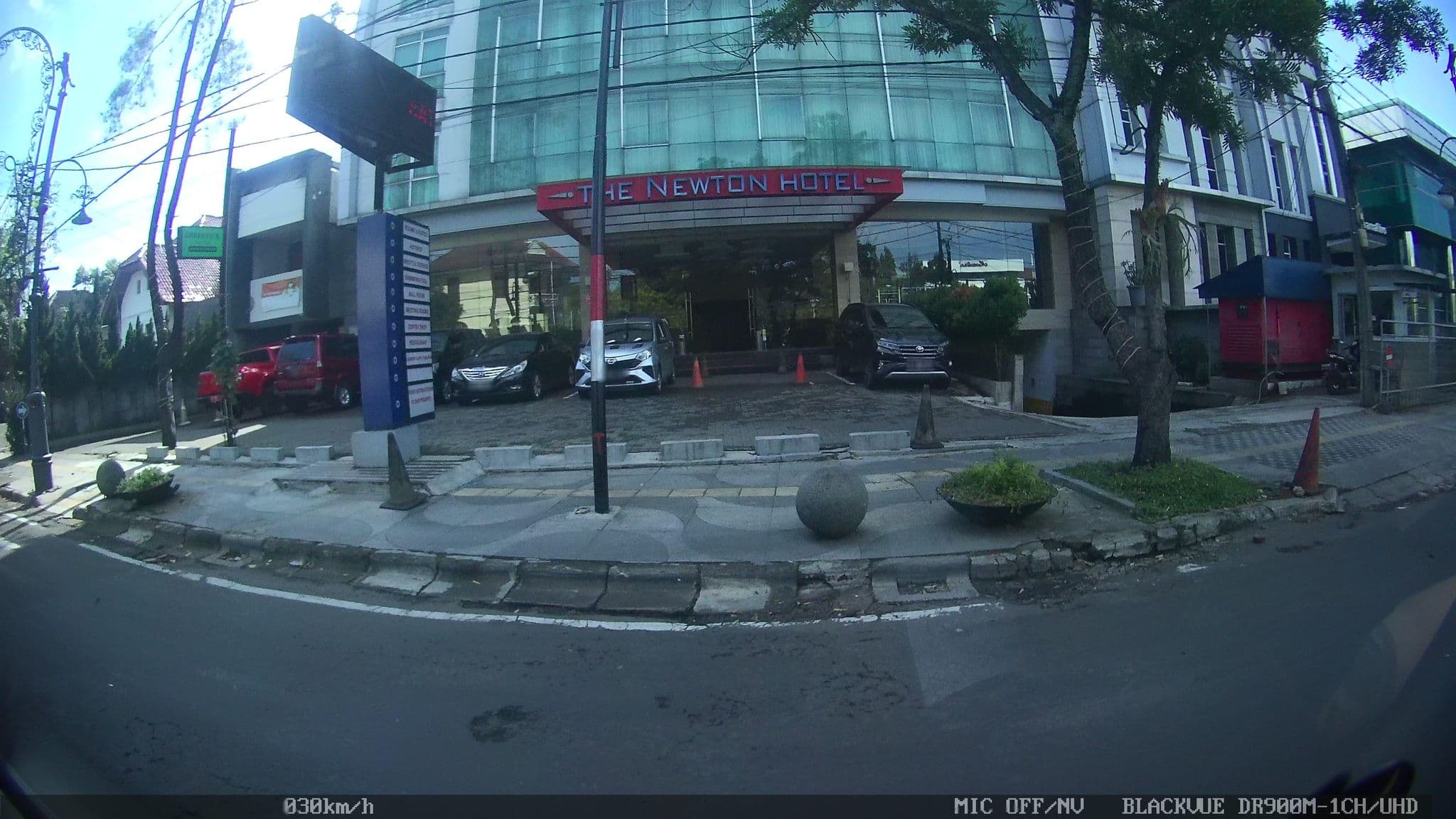 Street view near The Newton Hotel, Bandung