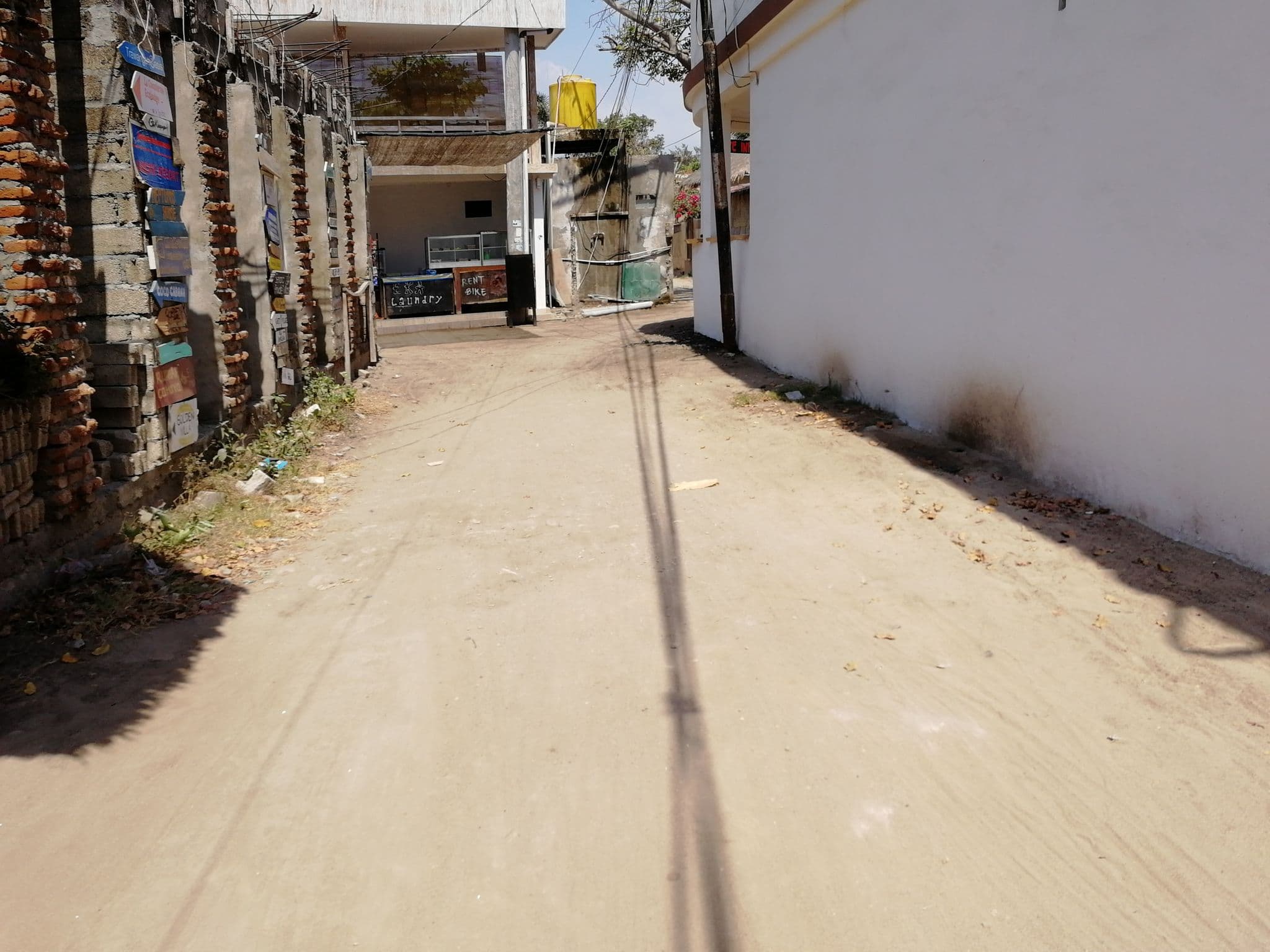 Street view near Sadev Resort, Gili Trawangan