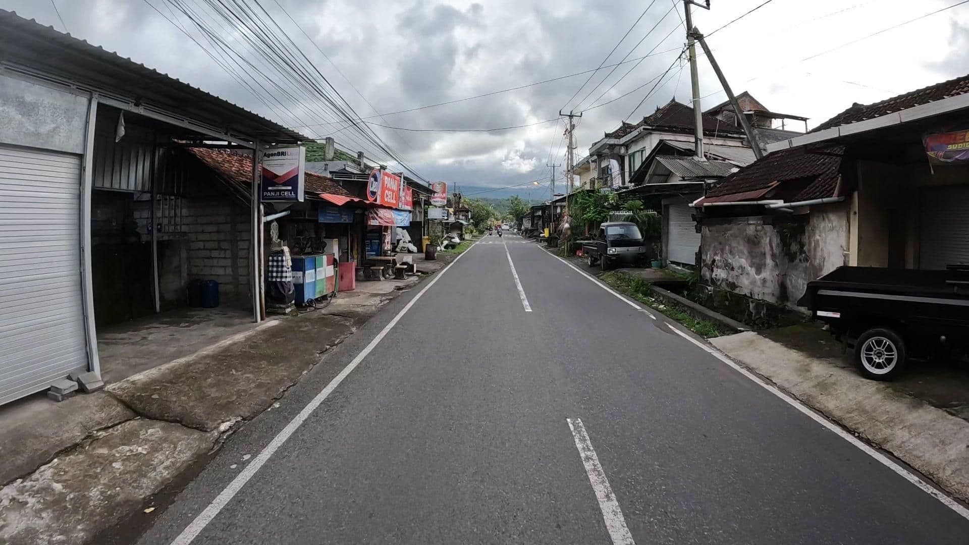 Street view near local hostel Amed, Amlapura
