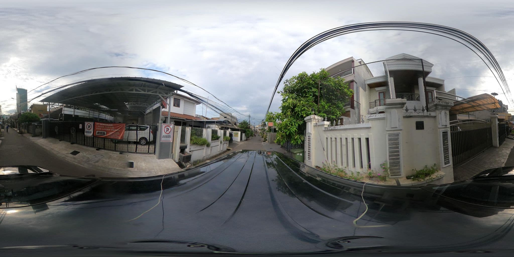 Street view near Vysha Residence, Jakarta