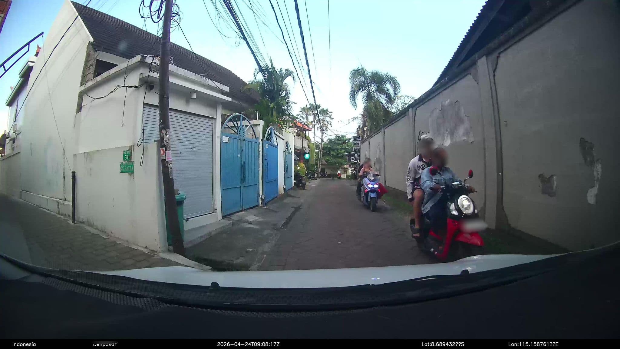 Street view near Seminyak accomodation, Legian